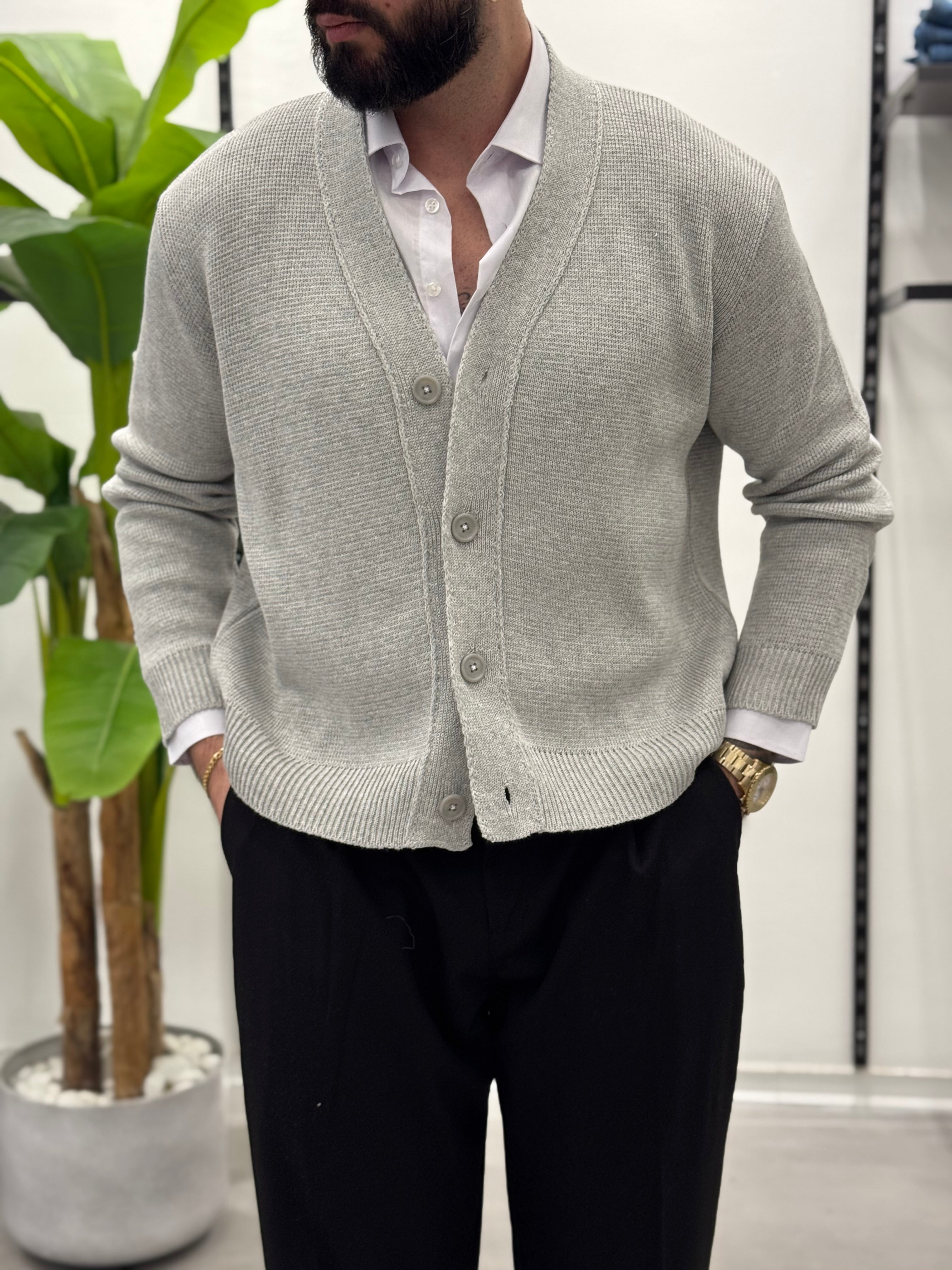 Cardigan in Filo Prime