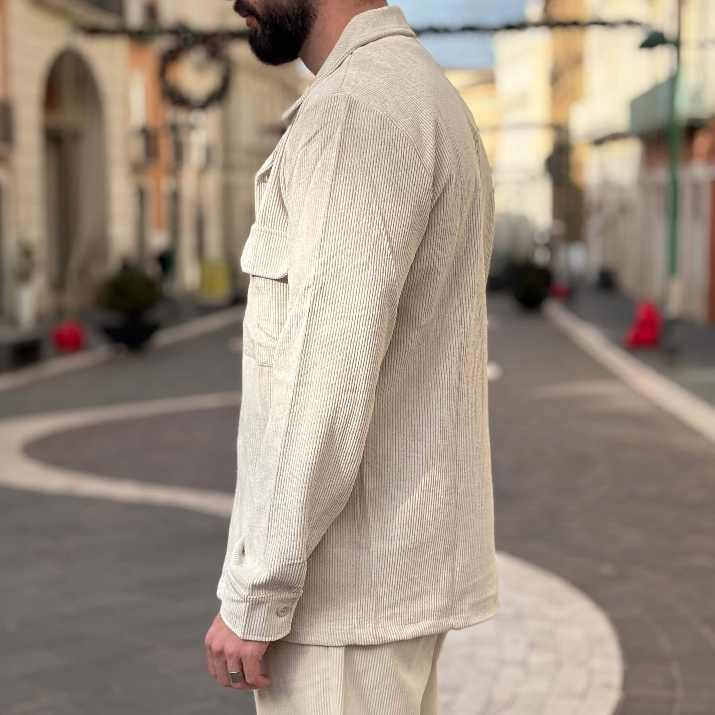 Coordinato in velluto crema 2.0 - FLAG STORE