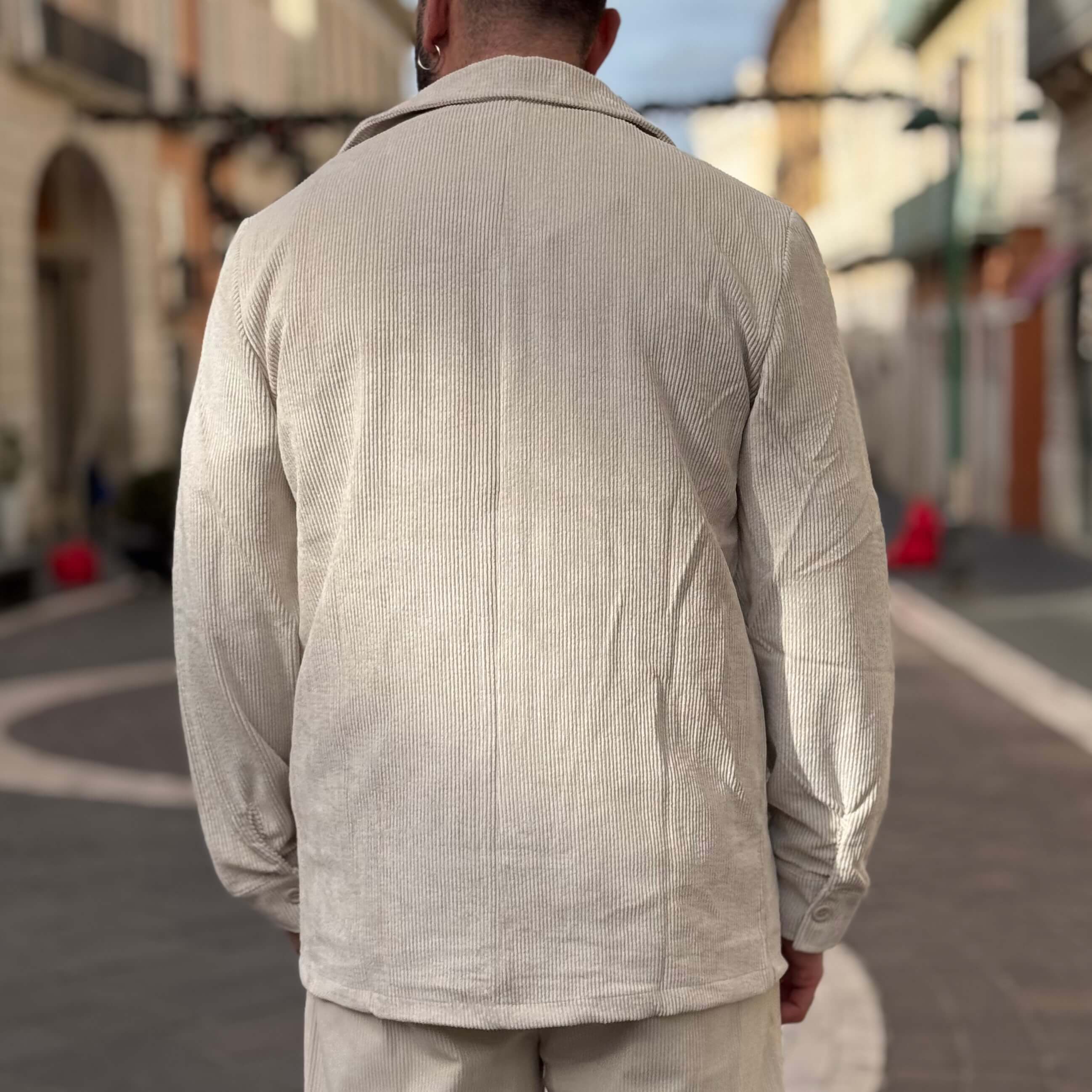 Coordinato in velluto crema 2.0 - FLAG STORE