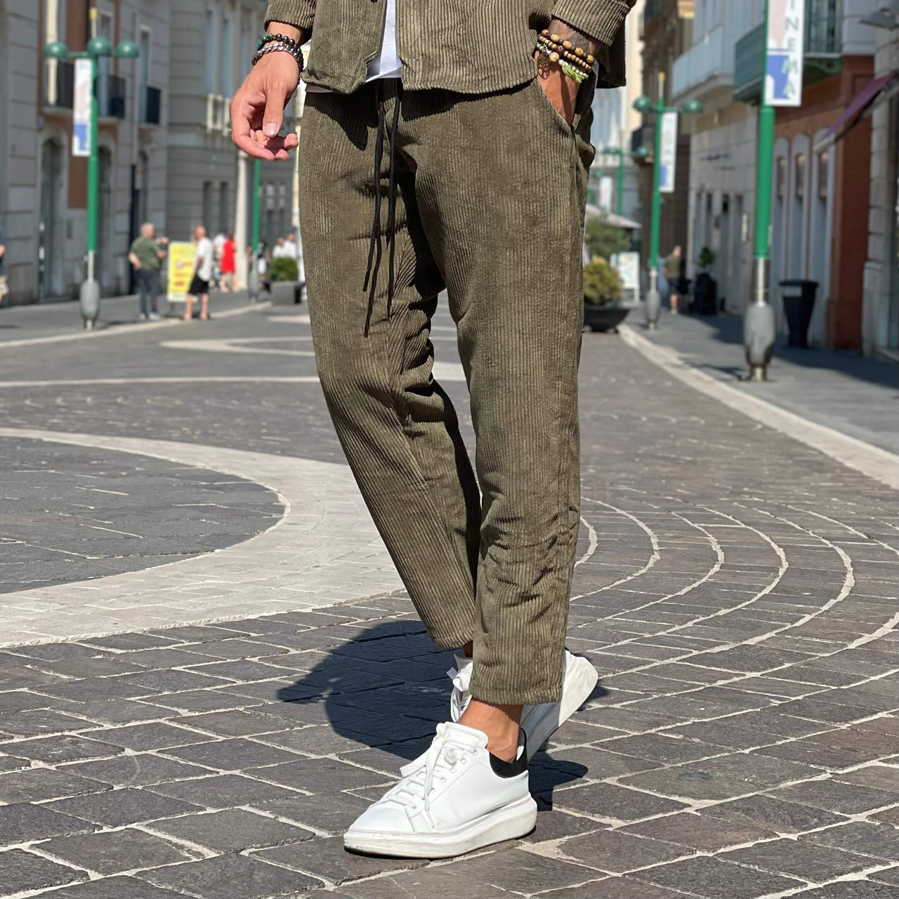 Coordinato in velluto militare - FLAG STORE