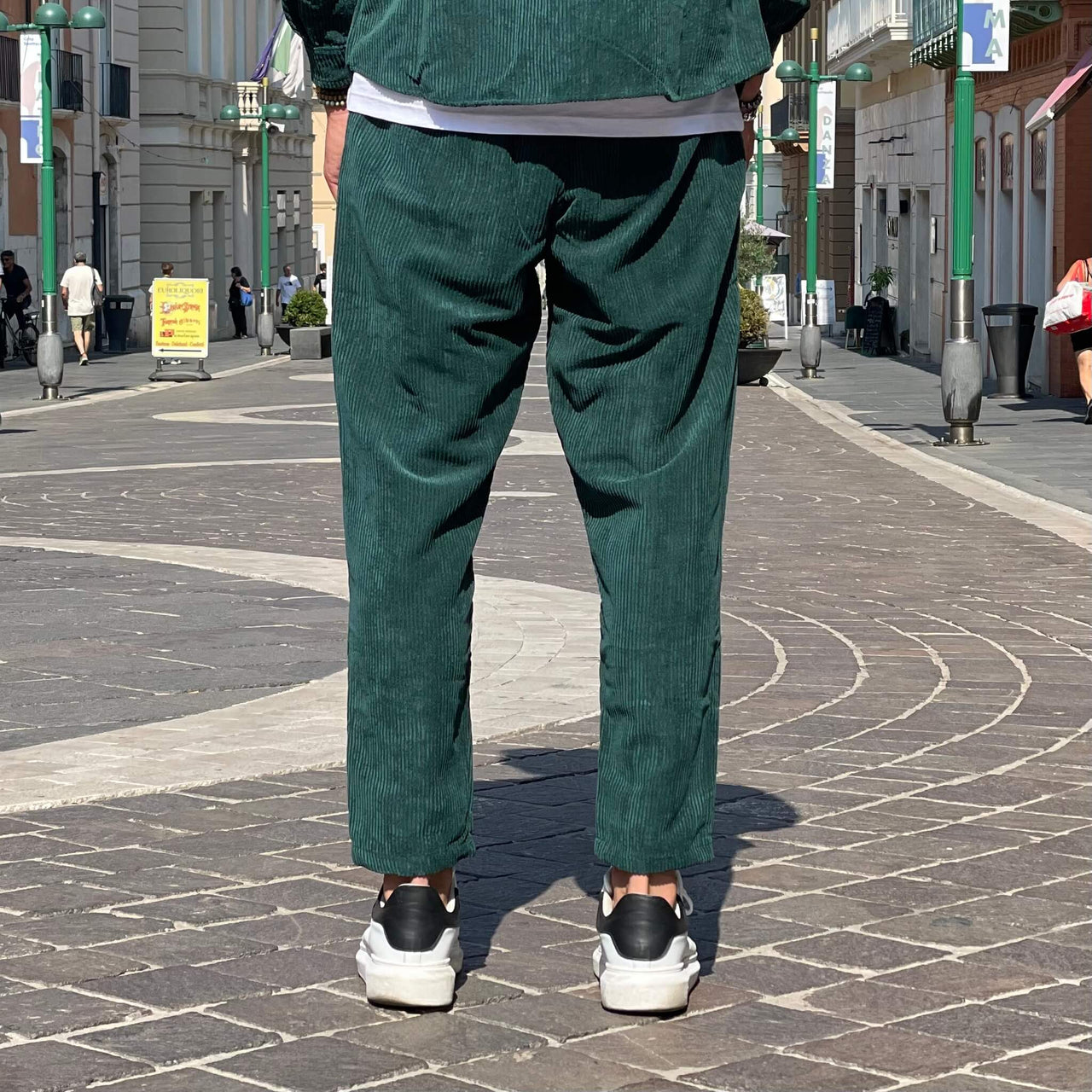 Coordinato in velluto verde Gucci - FLAG STORE