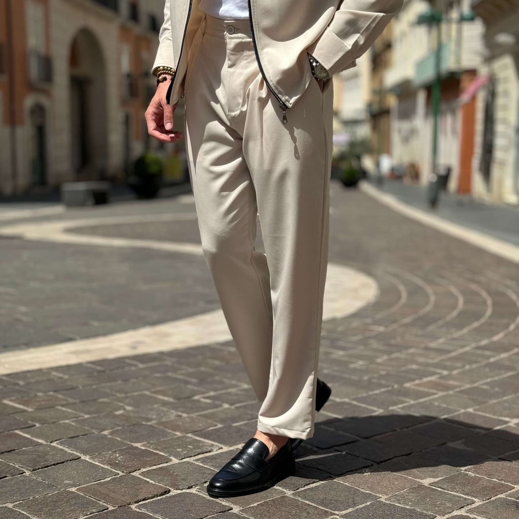 Giacca sabbia con cerniera - FLAG STORE