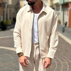 Giacca sabbia con cerniera - FLAG STORE