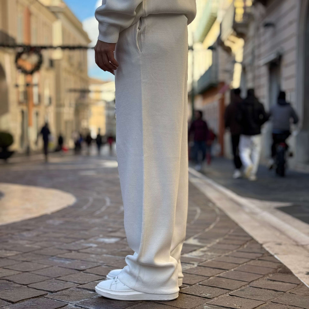 Coordinato tuta morbido bianco - FLAG STORE