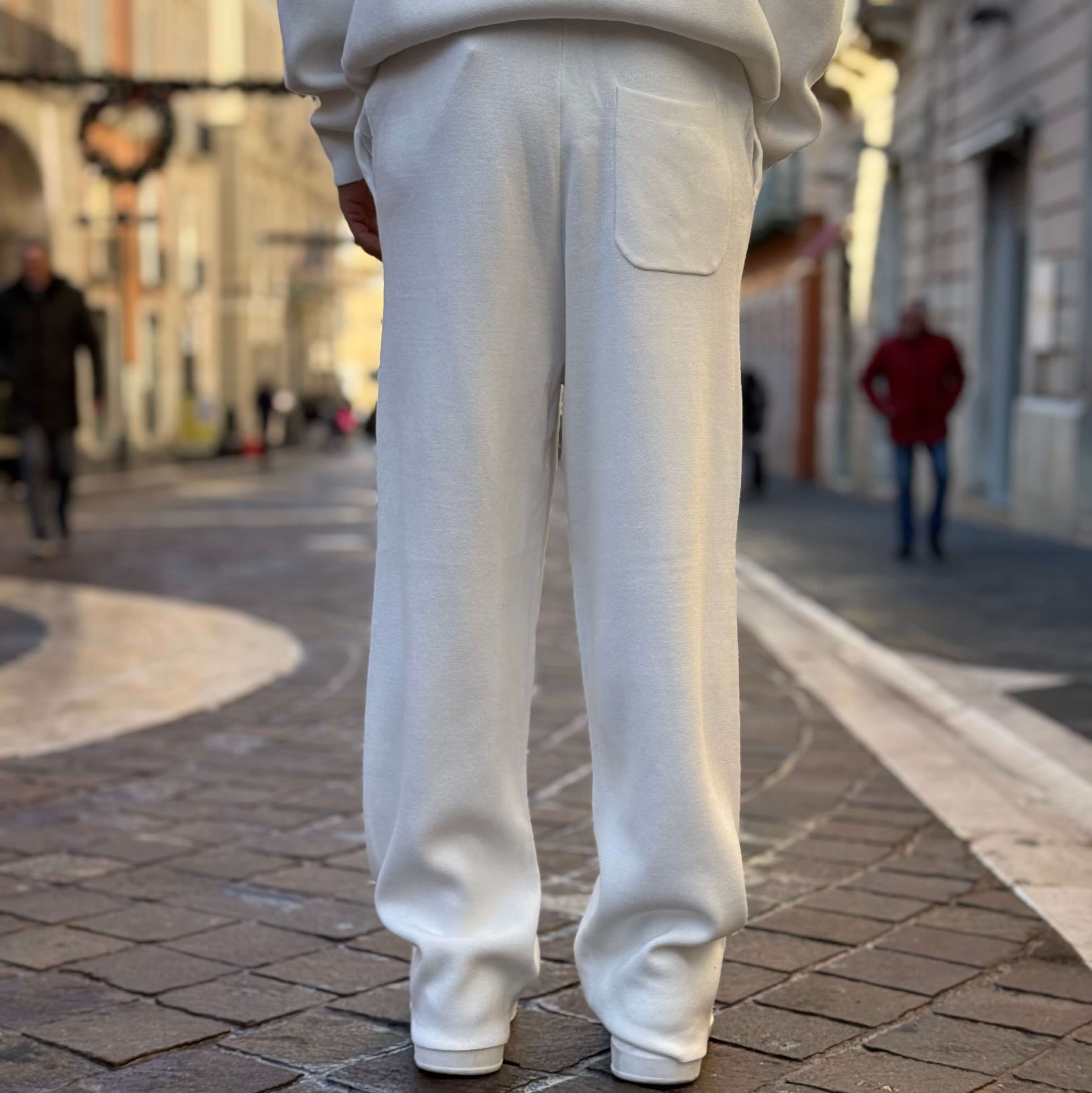 Coordinato tuta morbido bianco - FLAG STORE