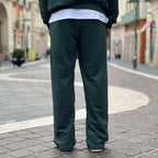 Coordinato tuta verde in felpa garzata - FLAG STORE