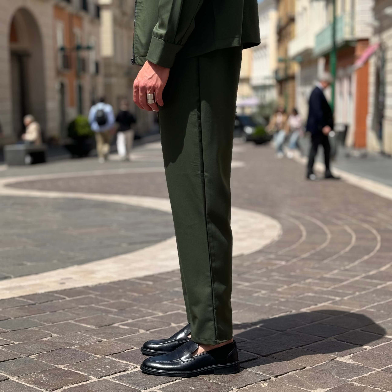 Coordinato verde con cerniera - FLAG STORE