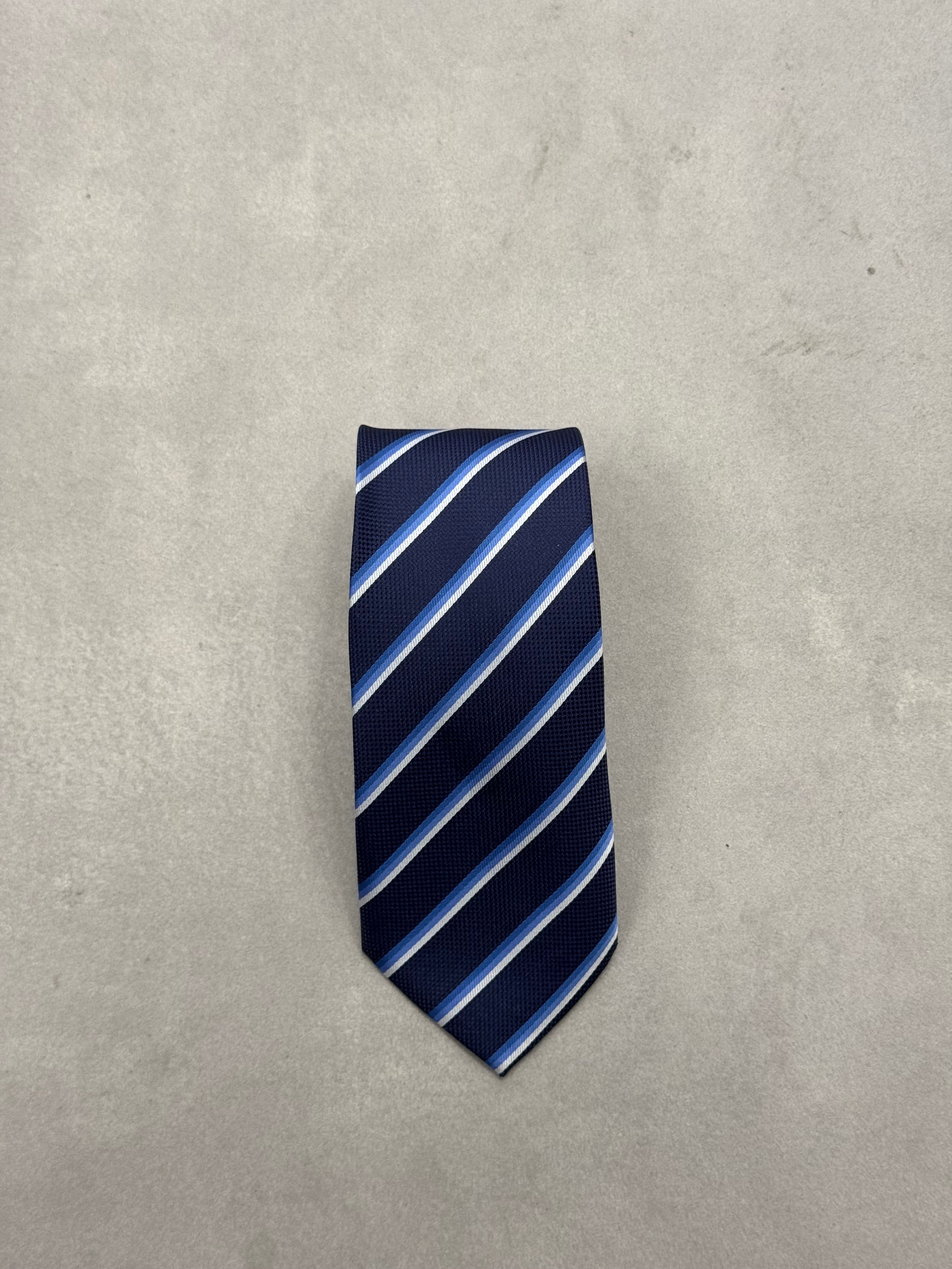 Cravatta Blu Azzurro Bianco