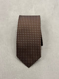 Cravatta Marrone Fantasia Puntini