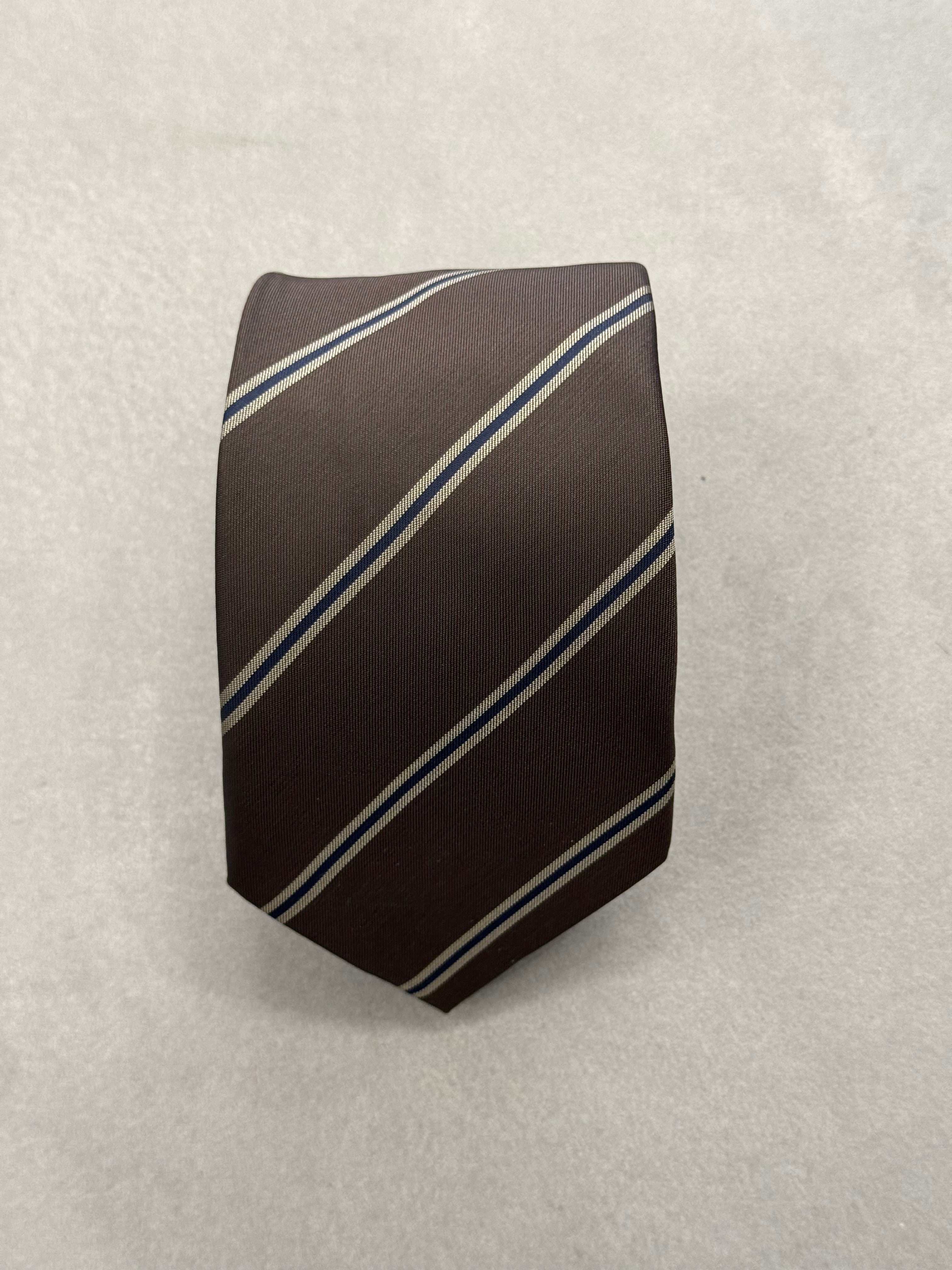 Cravatta Marrone & Blu