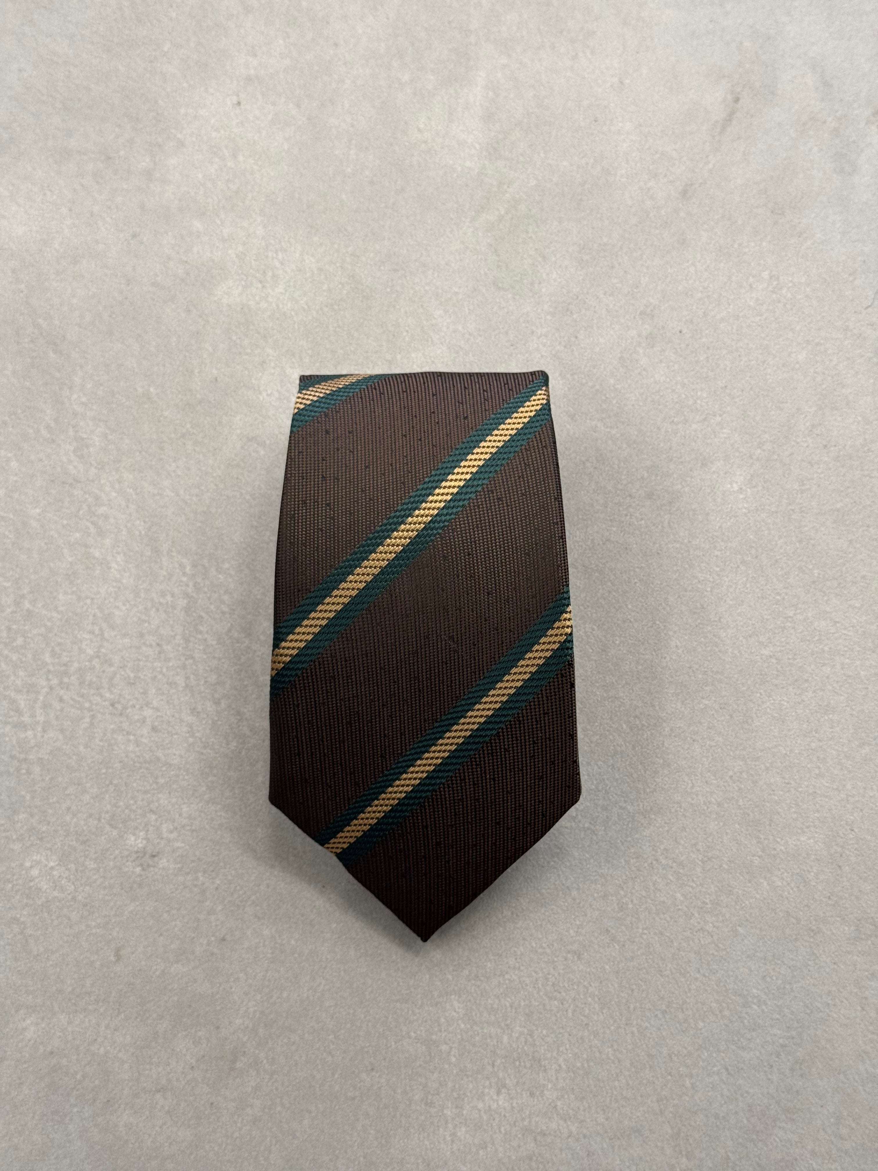 Cravatta Marrone & Giallo