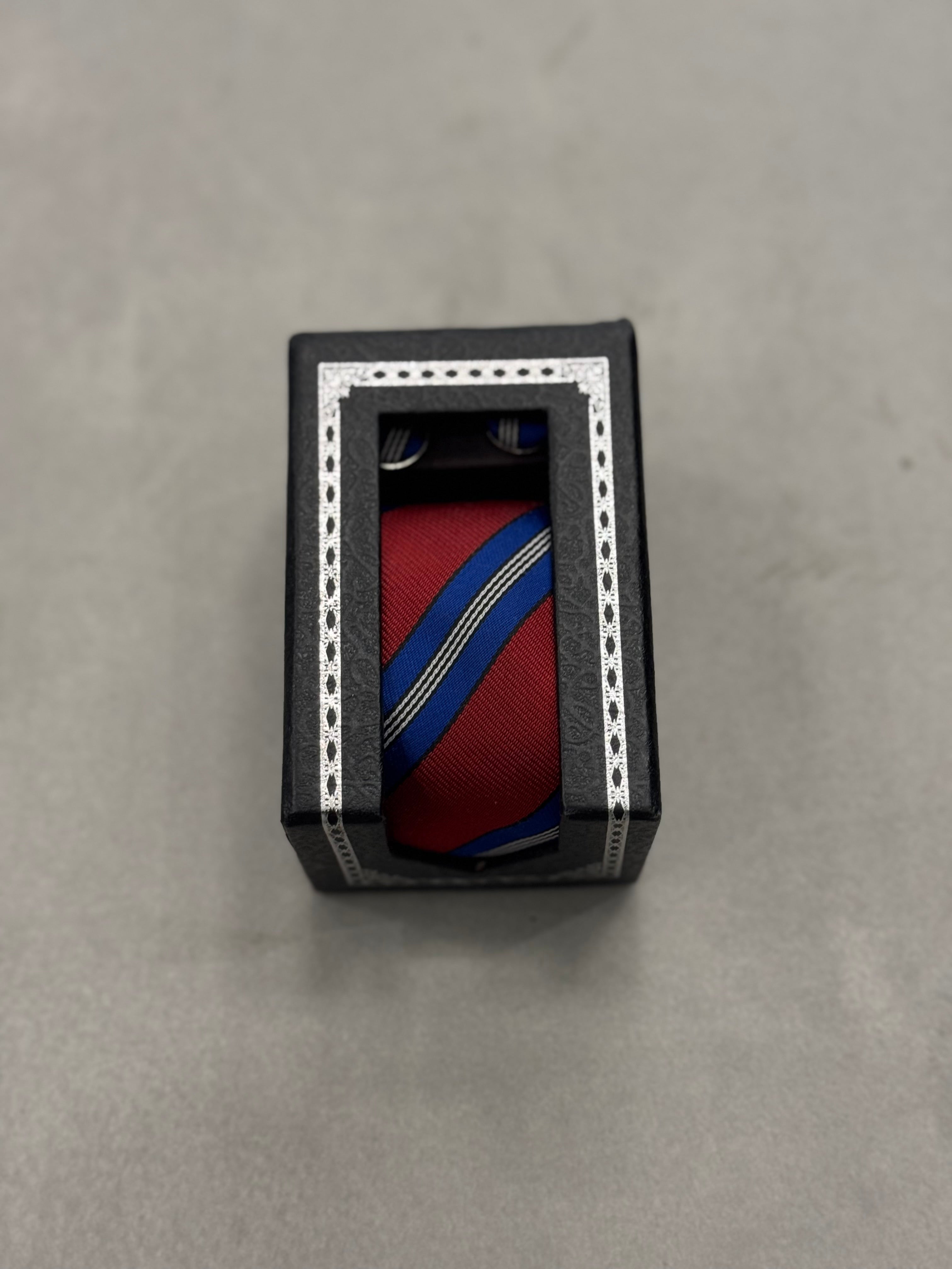 Cravatta Set Rosso & Blu