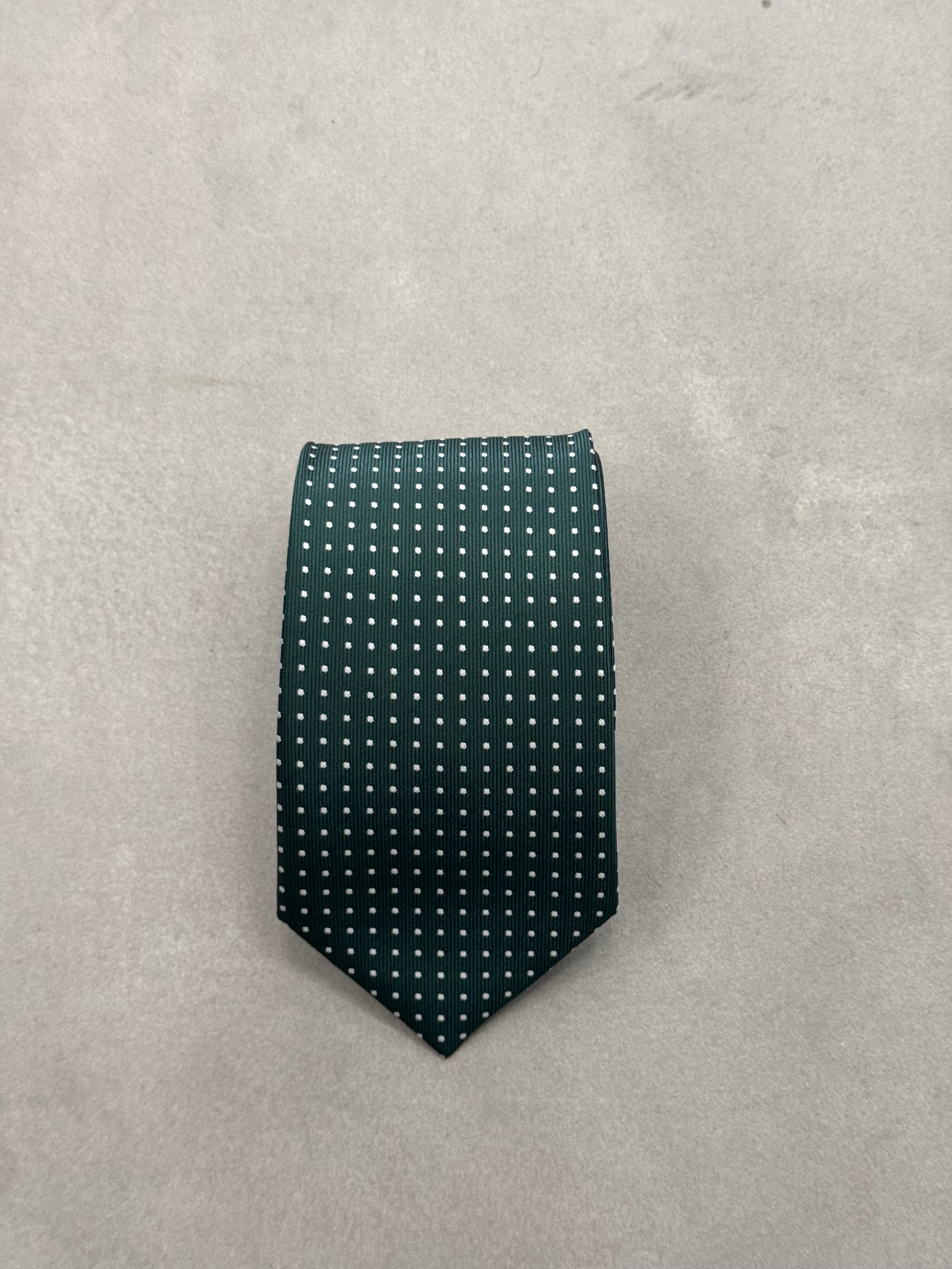 Cravatta Verde con Puntini