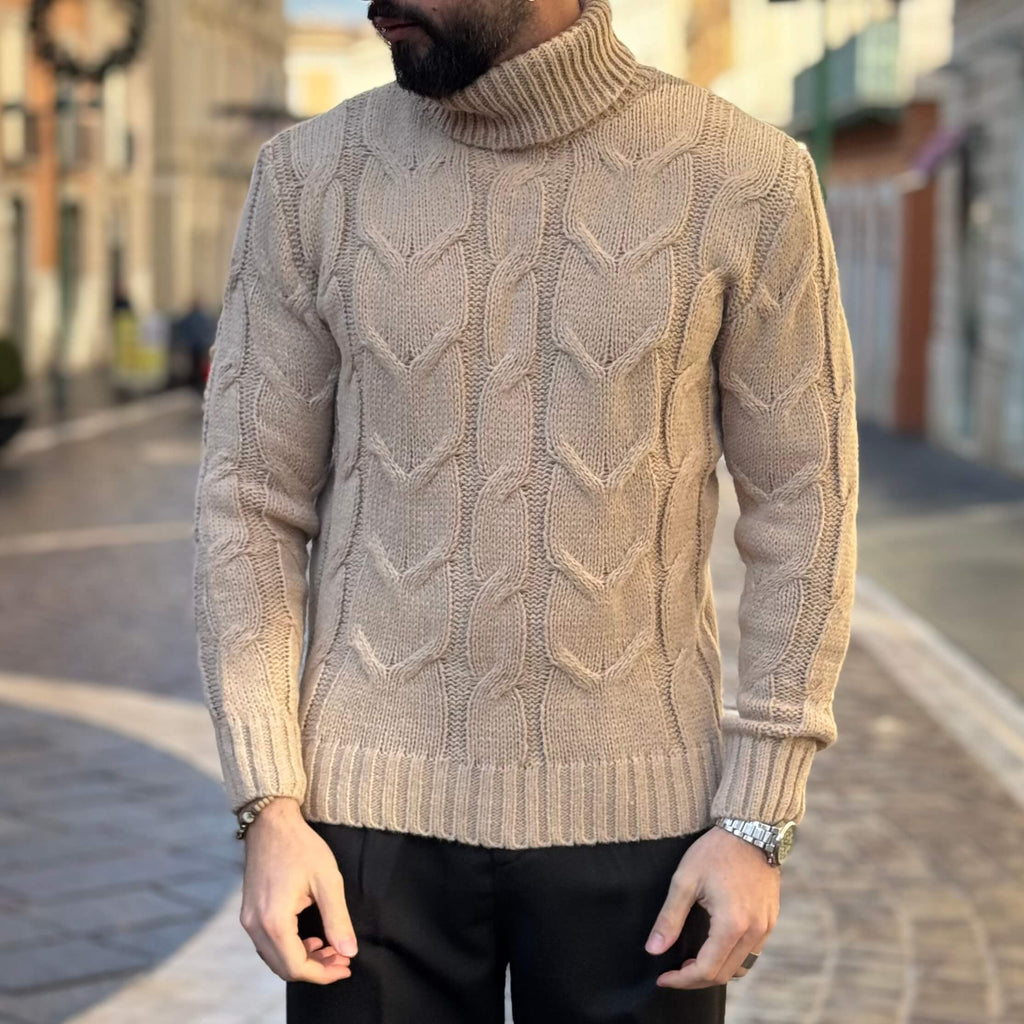 Dolcevita beige treccia - FLAG STORE