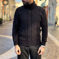 Black braided turtleneck - FLAG STORE