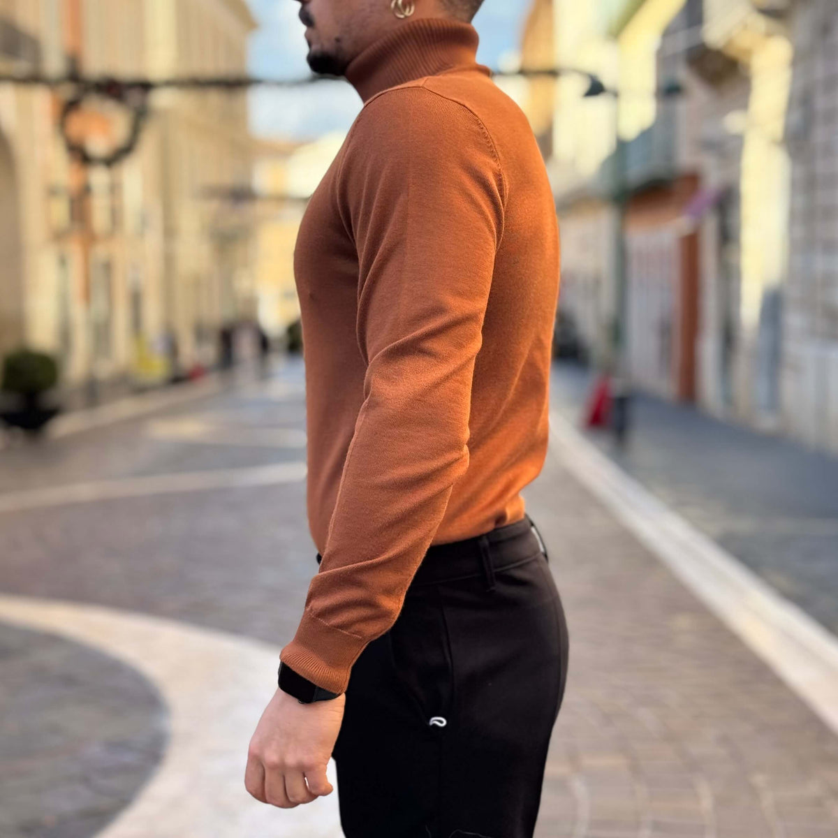 Havana turtleneck sweater under a jacket - FLAG STORE