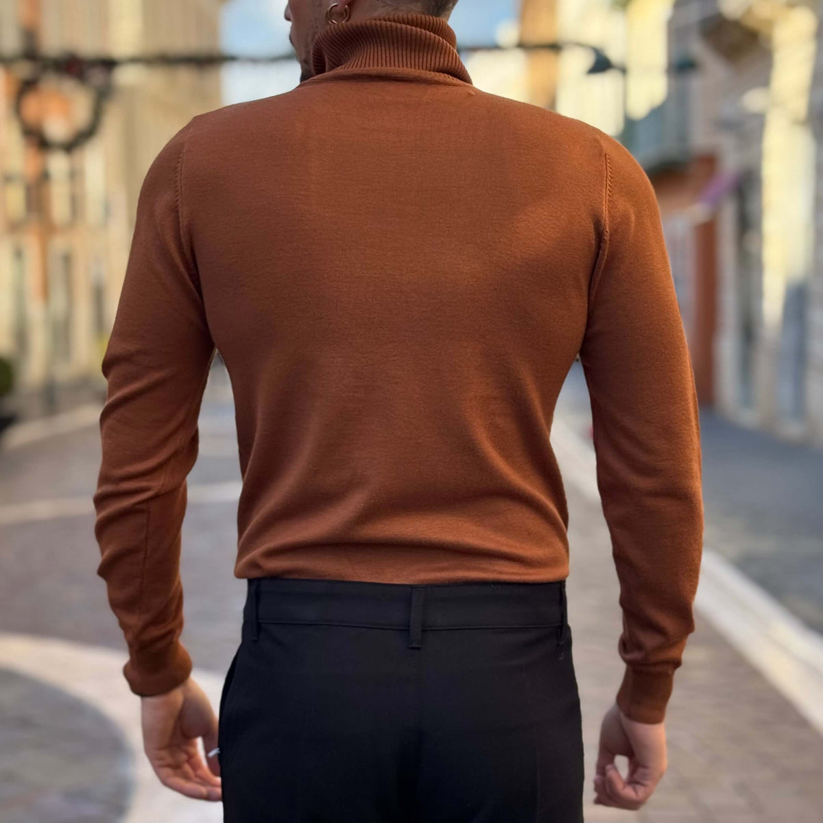 Havana turtleneck sweater under a jacket - FLAG STORE