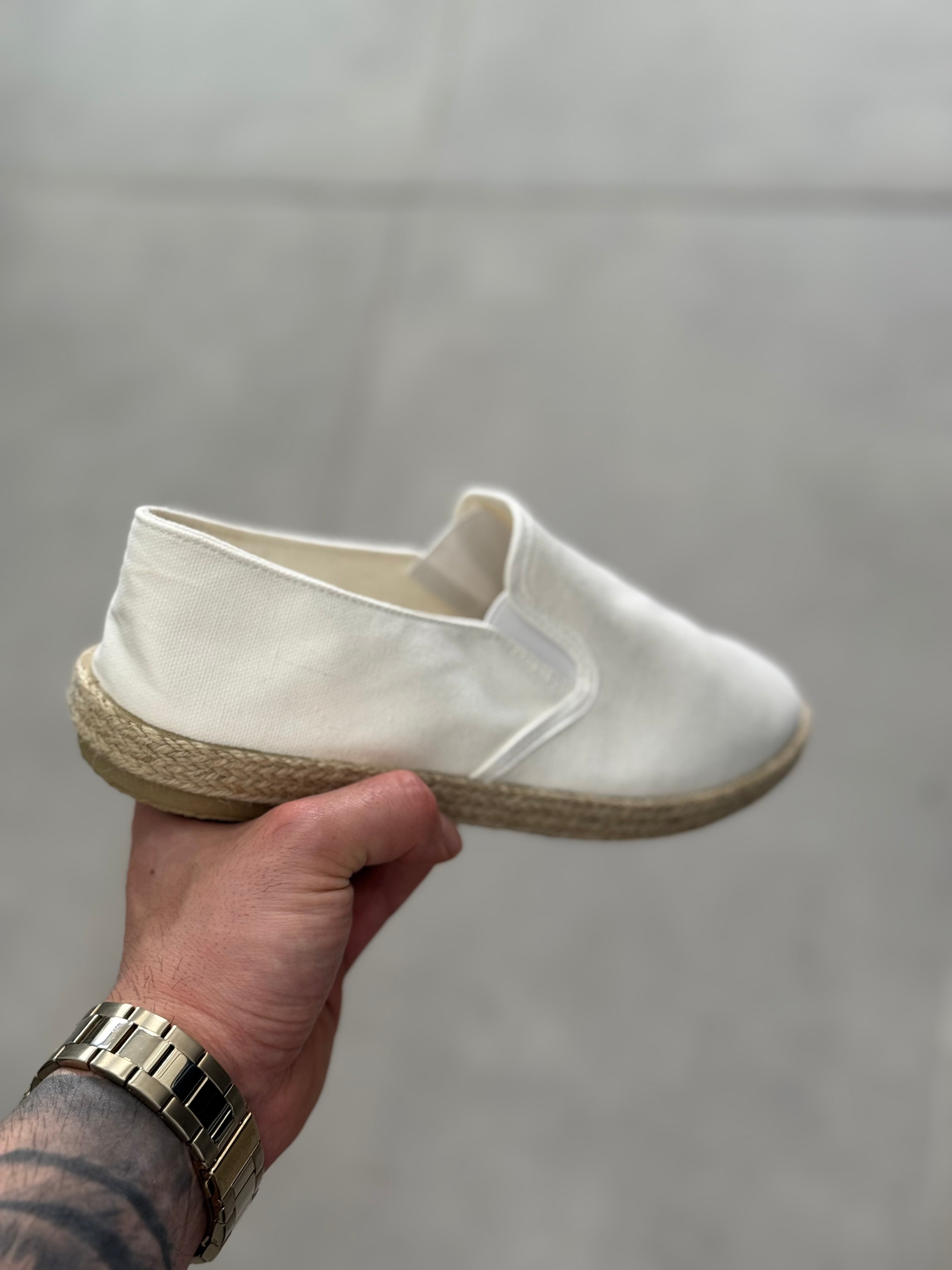 Espadrillas in Tela Bianco