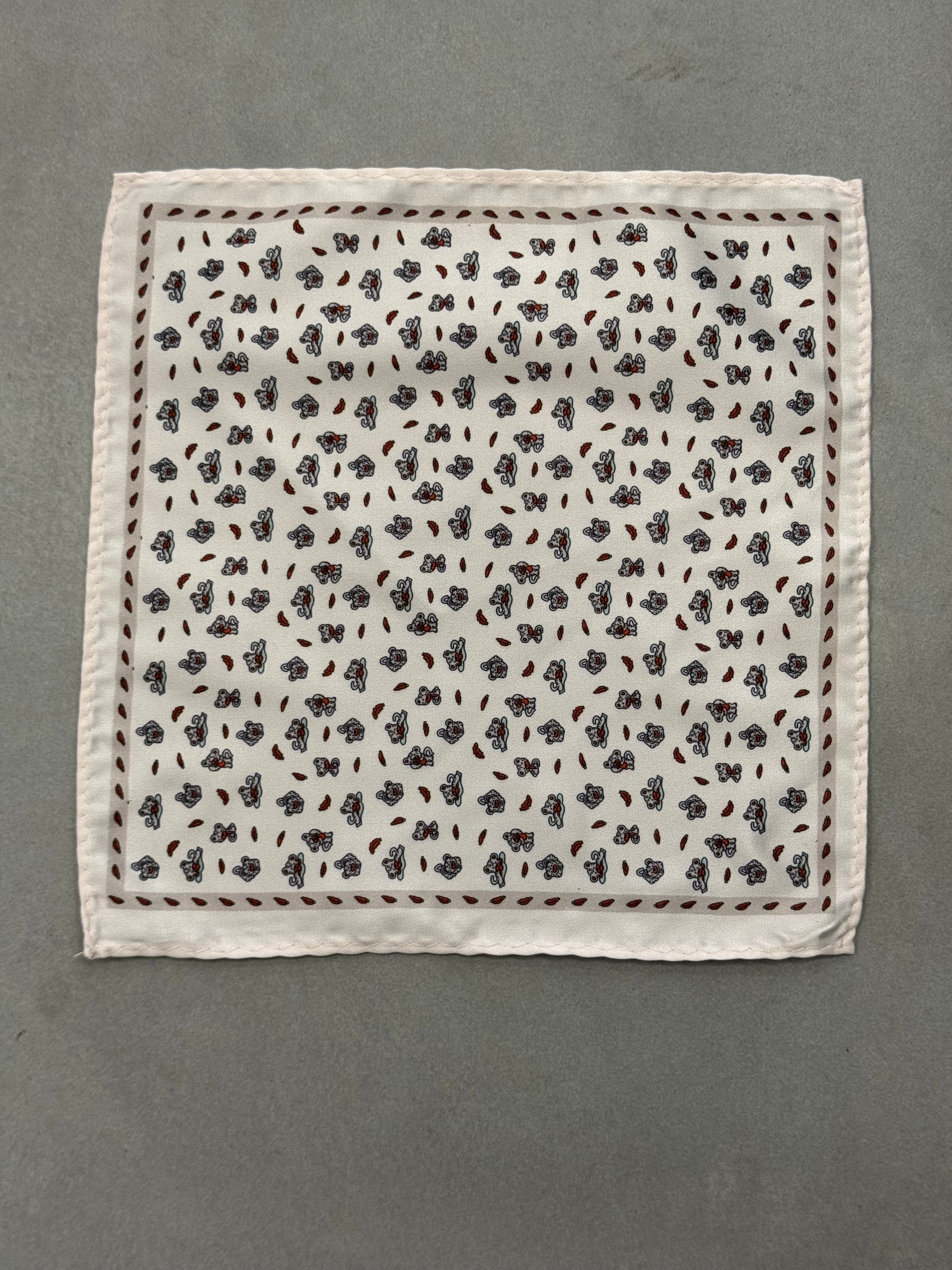 Fazzoletto da Taschino Avorio a fantasia