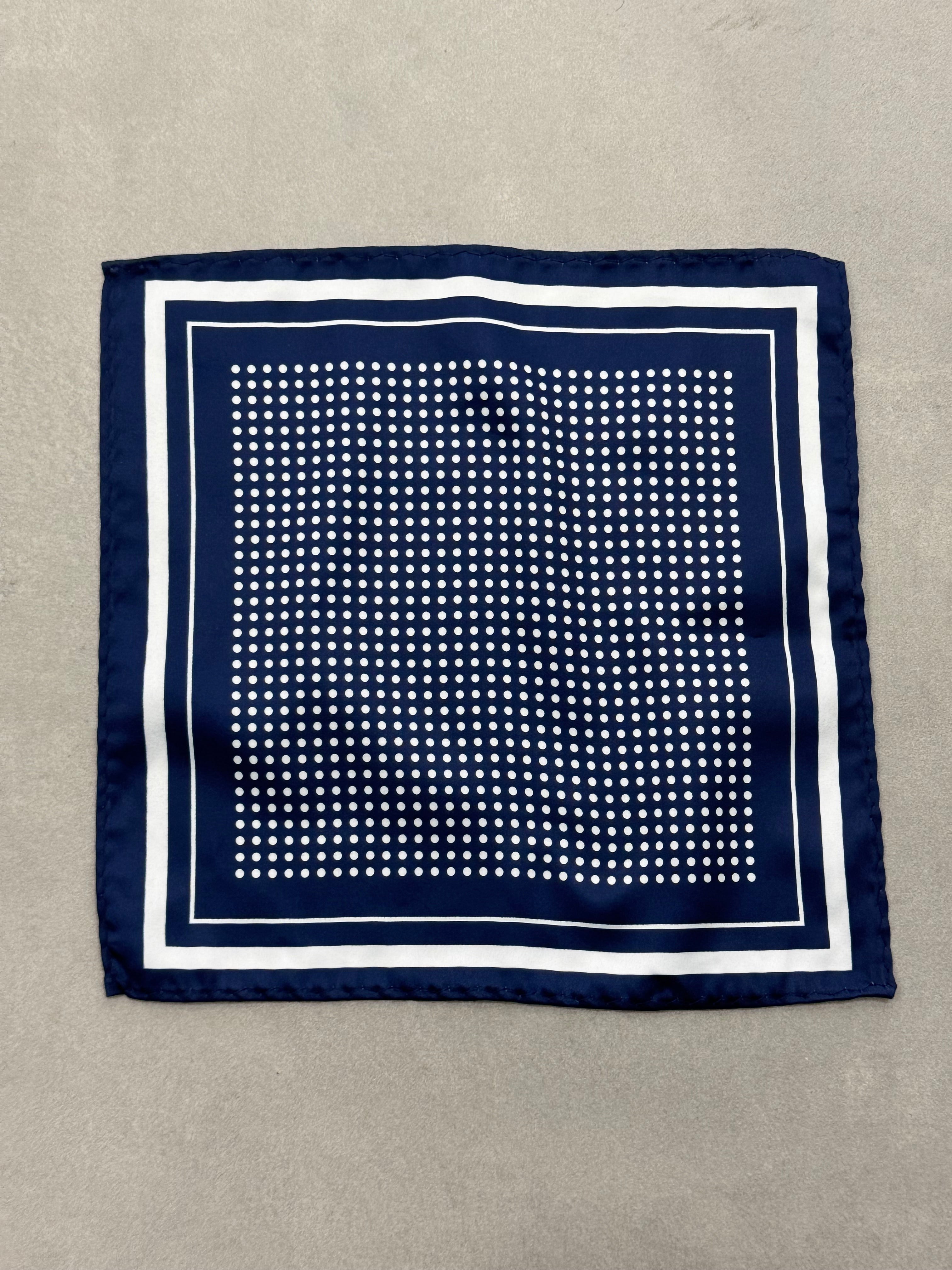 Fazzoletto da Taschino Blu con Puntini