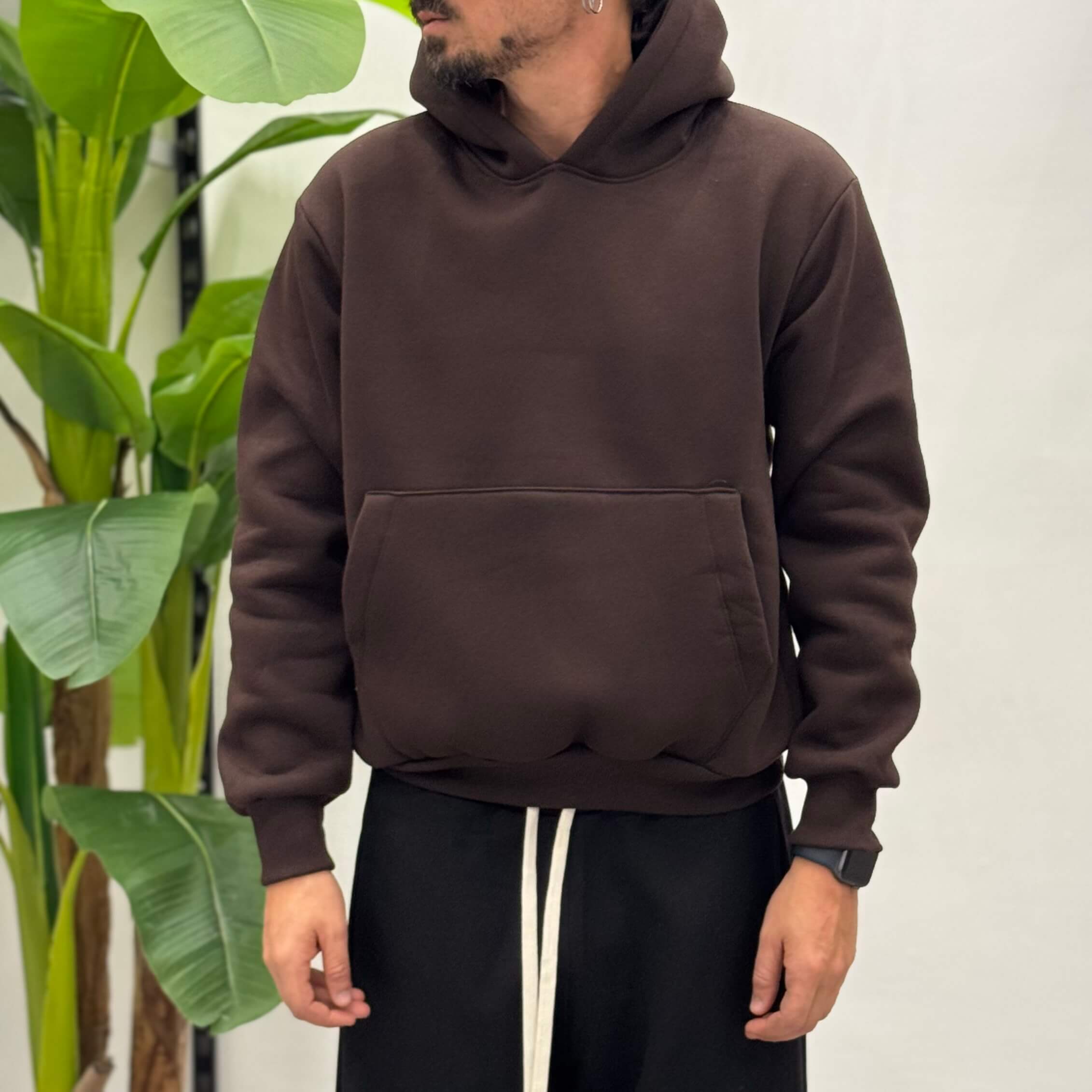 Felpa con cappuccio boxy fit Zen