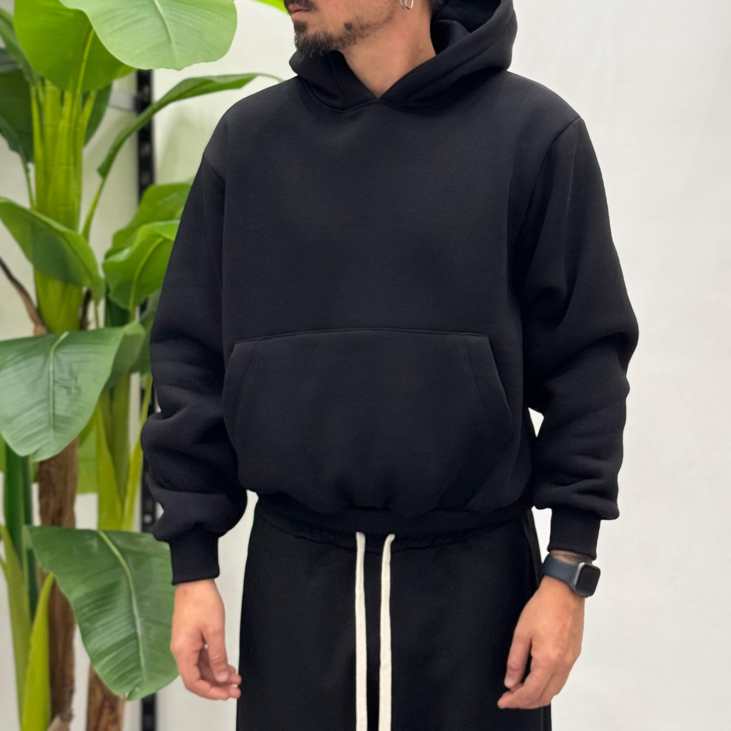 Felpa con cappuccio boxy fit Zen