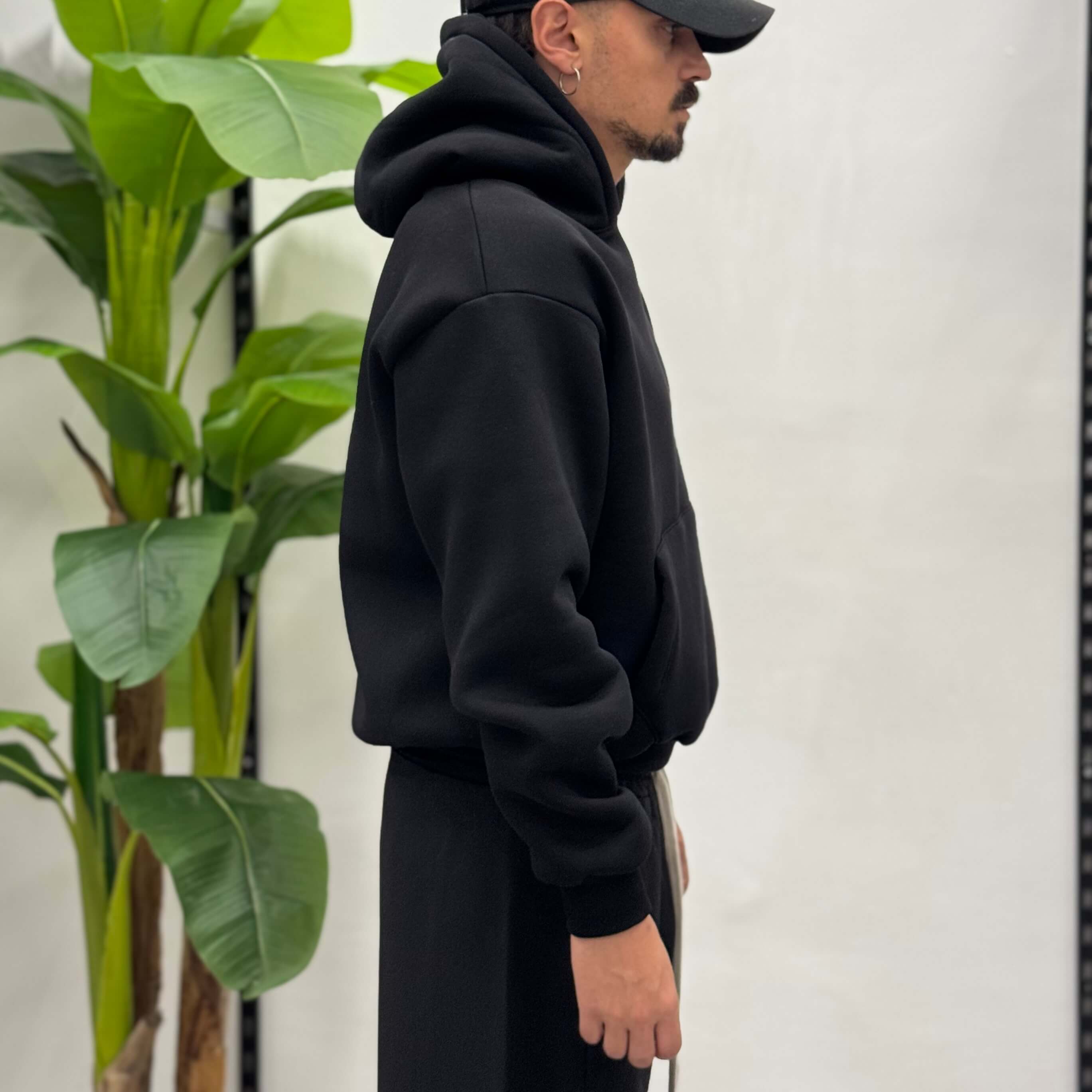 Felpa con cappuccio boxy fit Zen