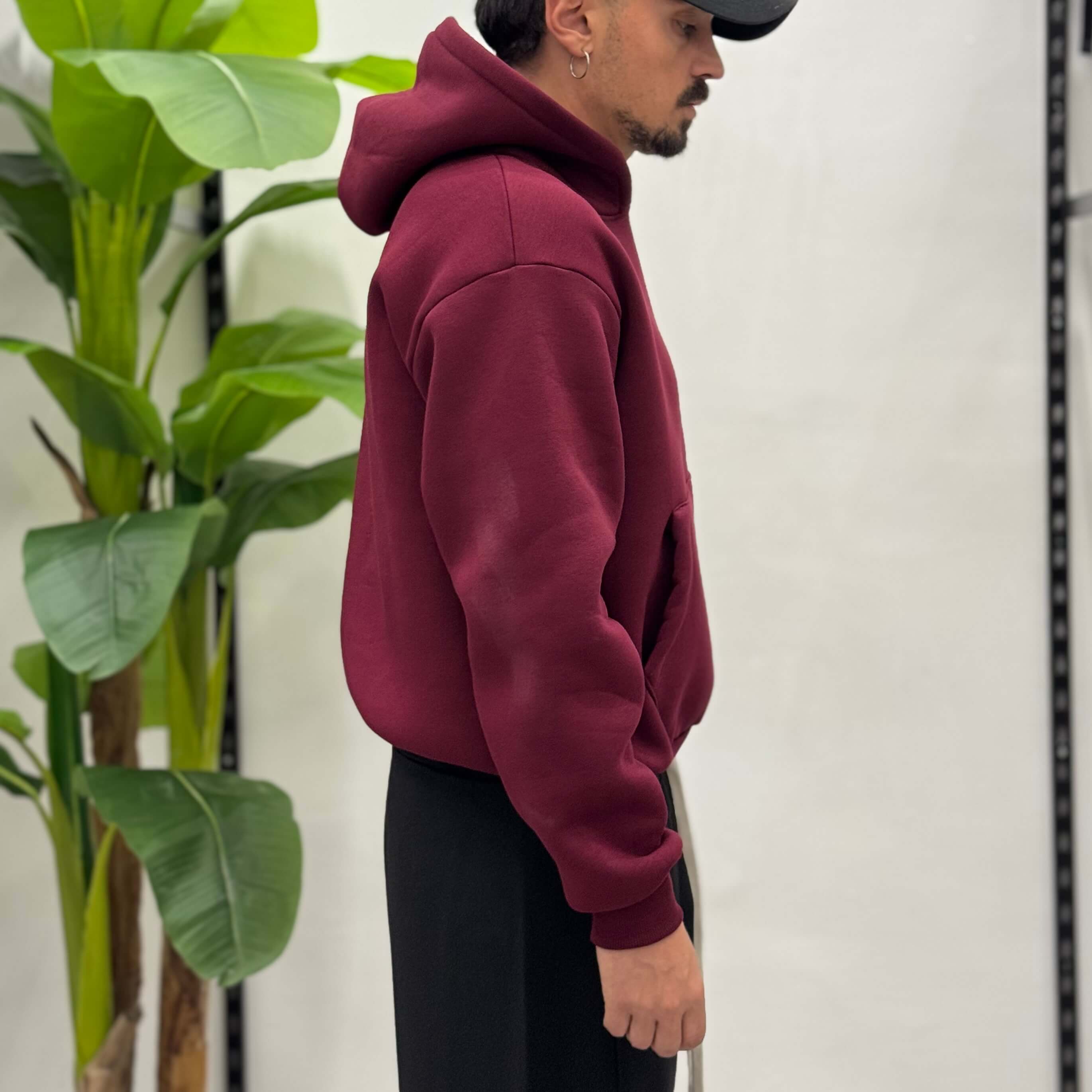 Felpa con cappuccio boxy fit Zen