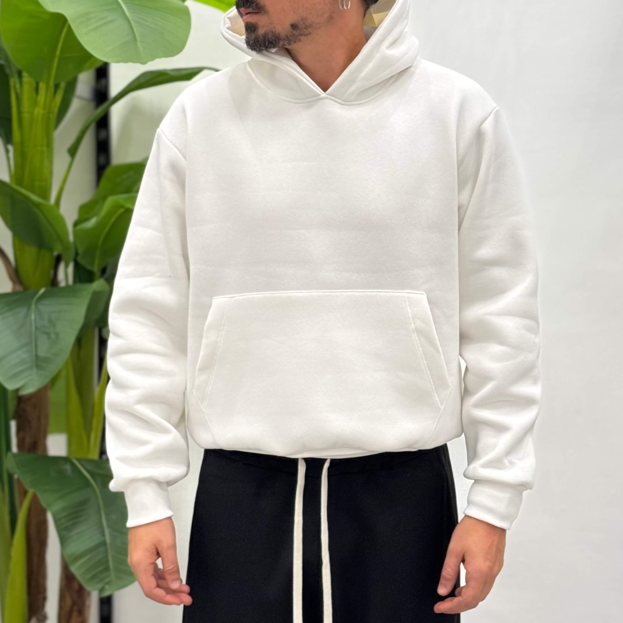 Felpa con cappuccio boxy fit Zen