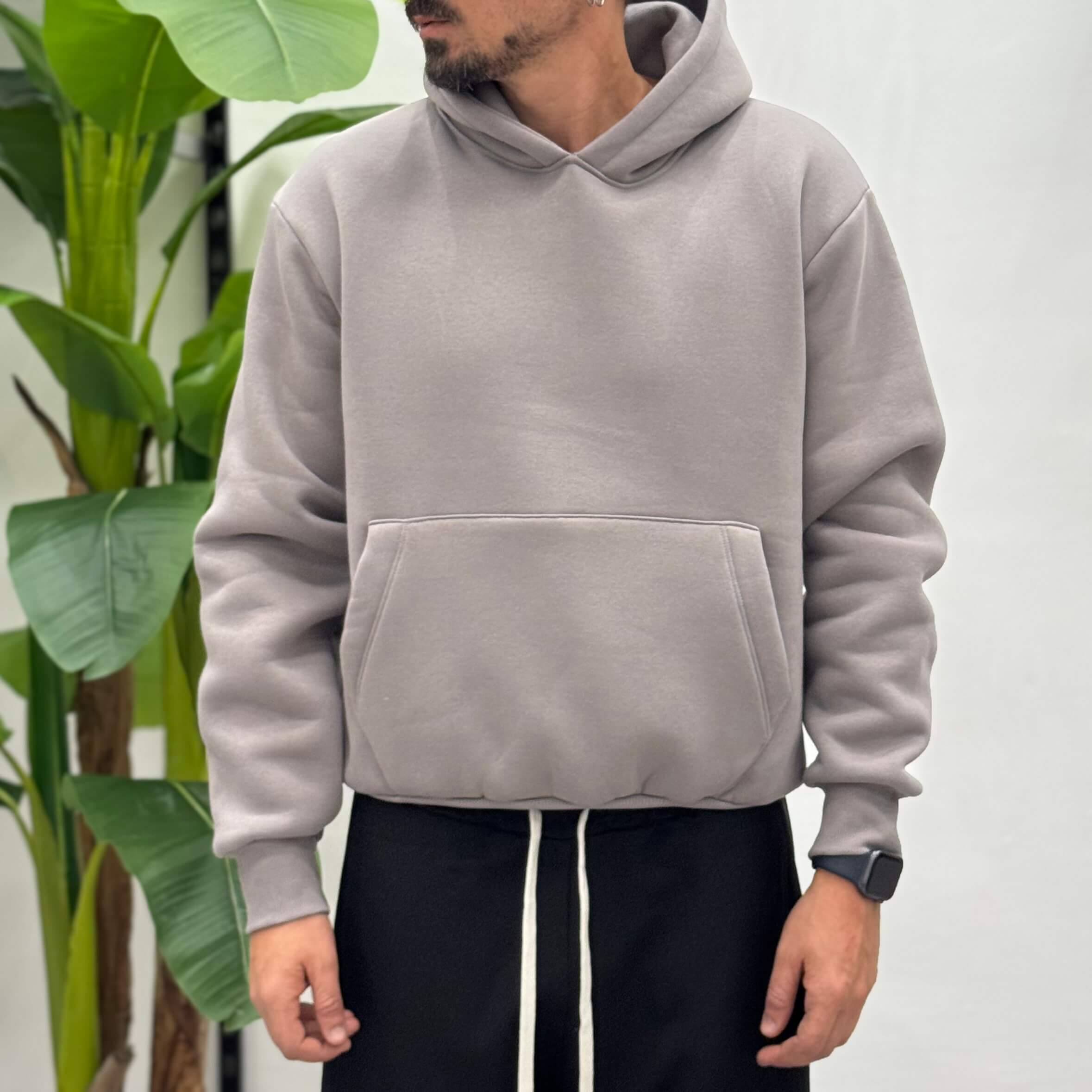 Felpa con cappuccio boxy fit Zen