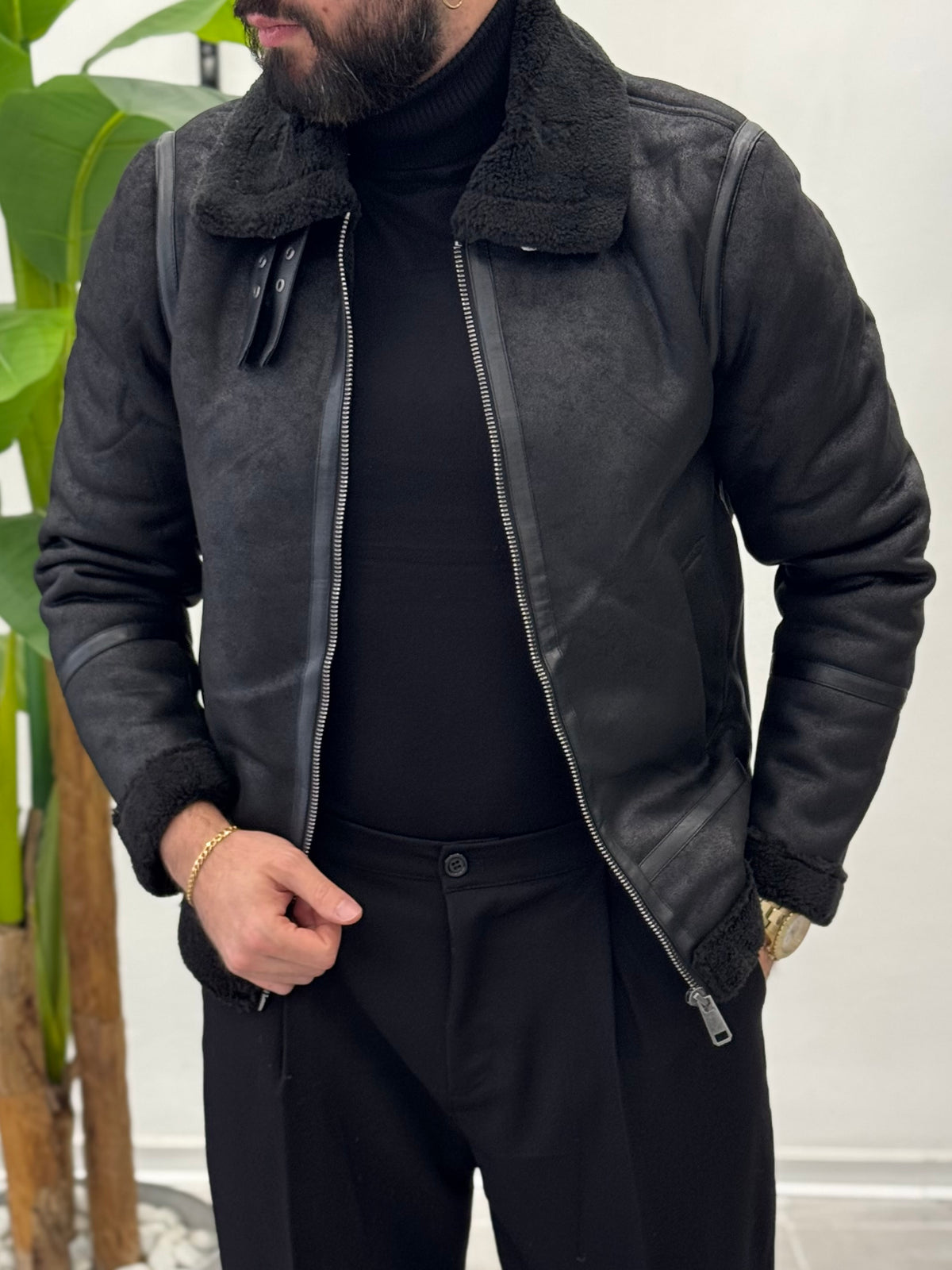 Wave Sheepskin Jacket 