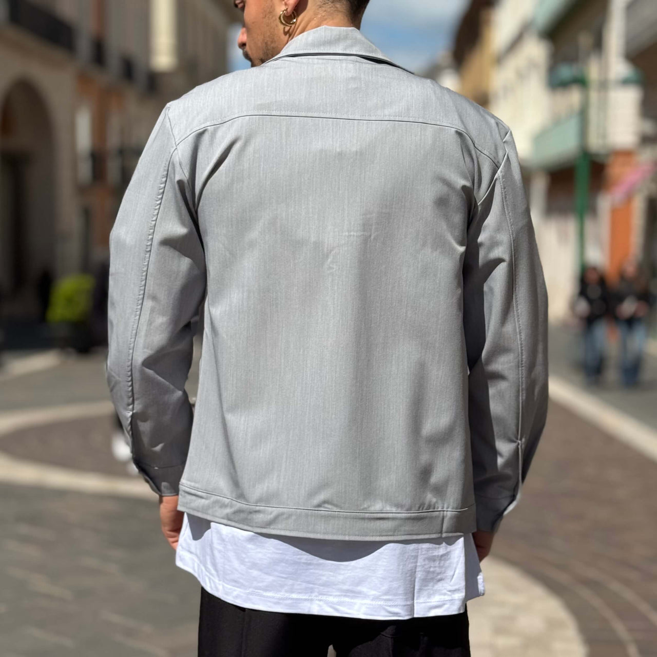 Giacca cropped grigia 3.0 - FLAG STORE
