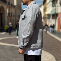 Thumbnail for Giacca cropped grigia 3.0 - FLAG STORE