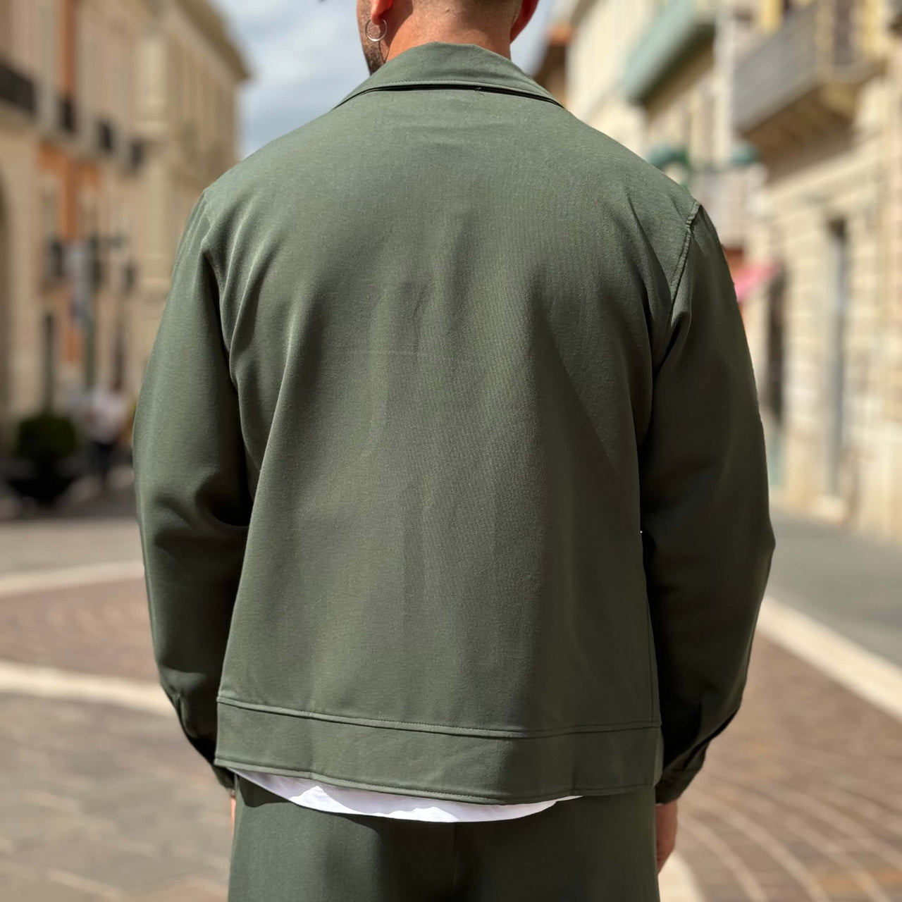 Giacca cropped verde 2.0 - FLAG STORE