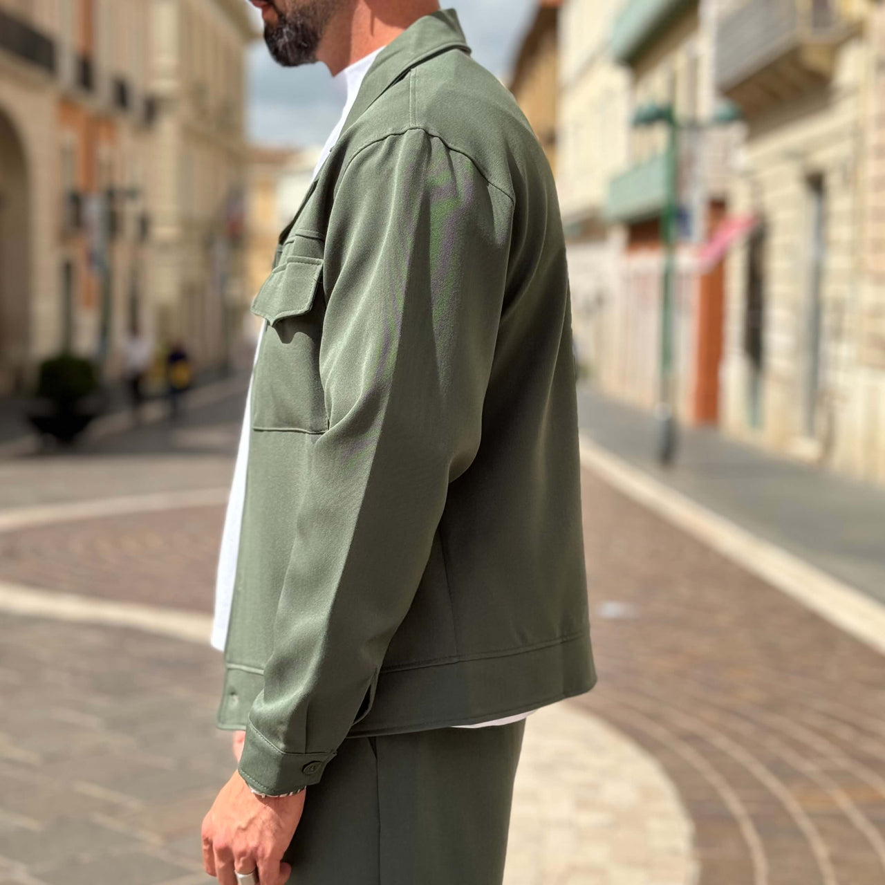 Giacca cropped verde 2.0 - FLAG STORE