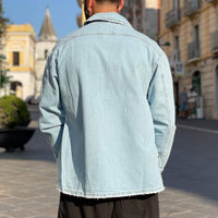 Thumbnail for Giacca di jeans chiara con strappi - FLAG STORE