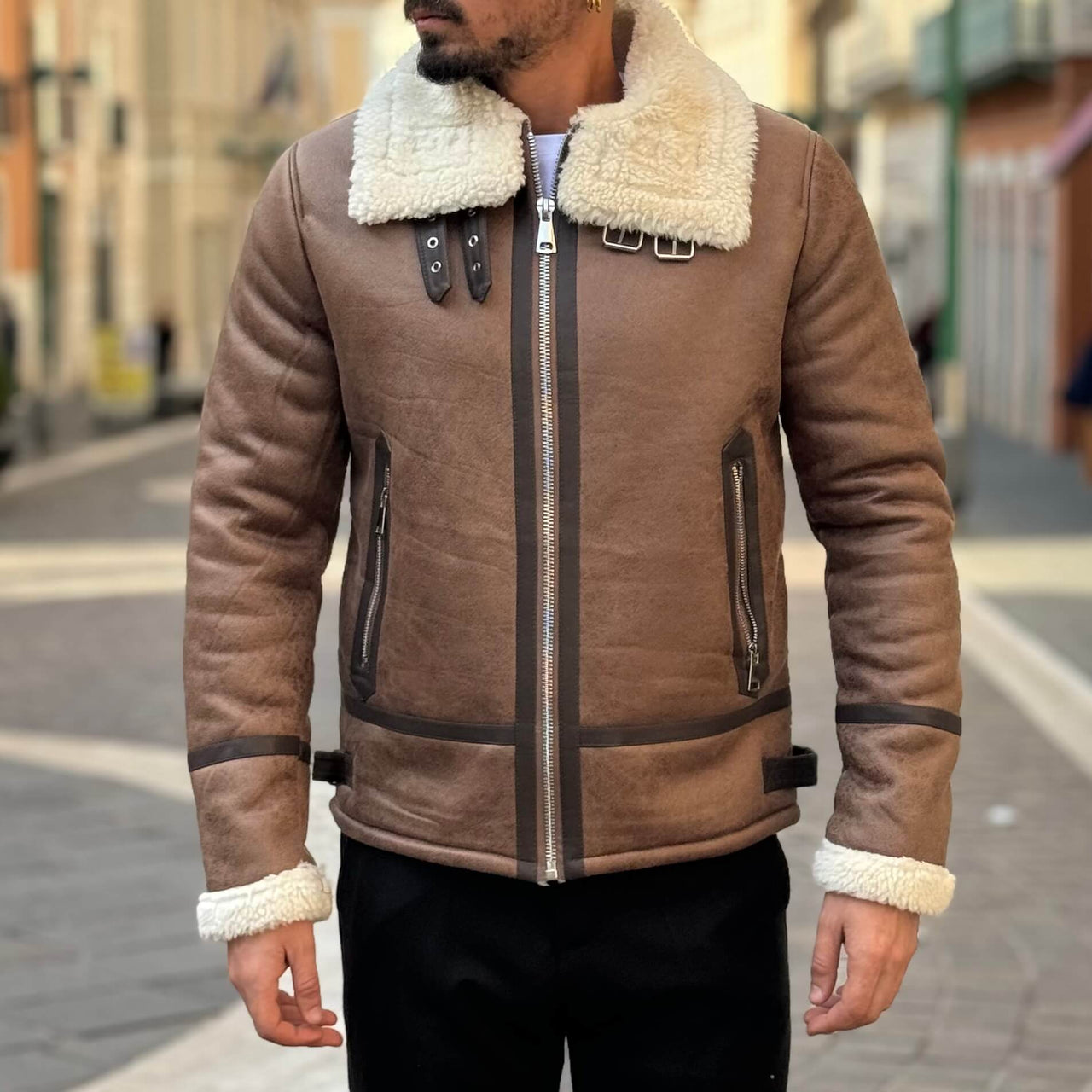 Montone Donna Mango Giacca Montone Mango Giubbotto Donna Mango