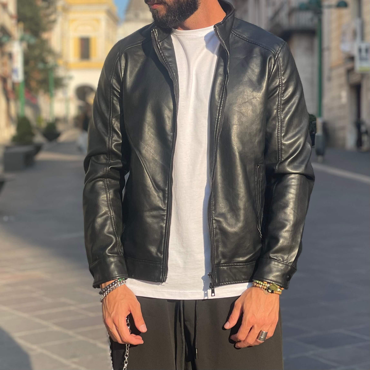 Leather Biker Jacket 3.0 - FLAG STORE