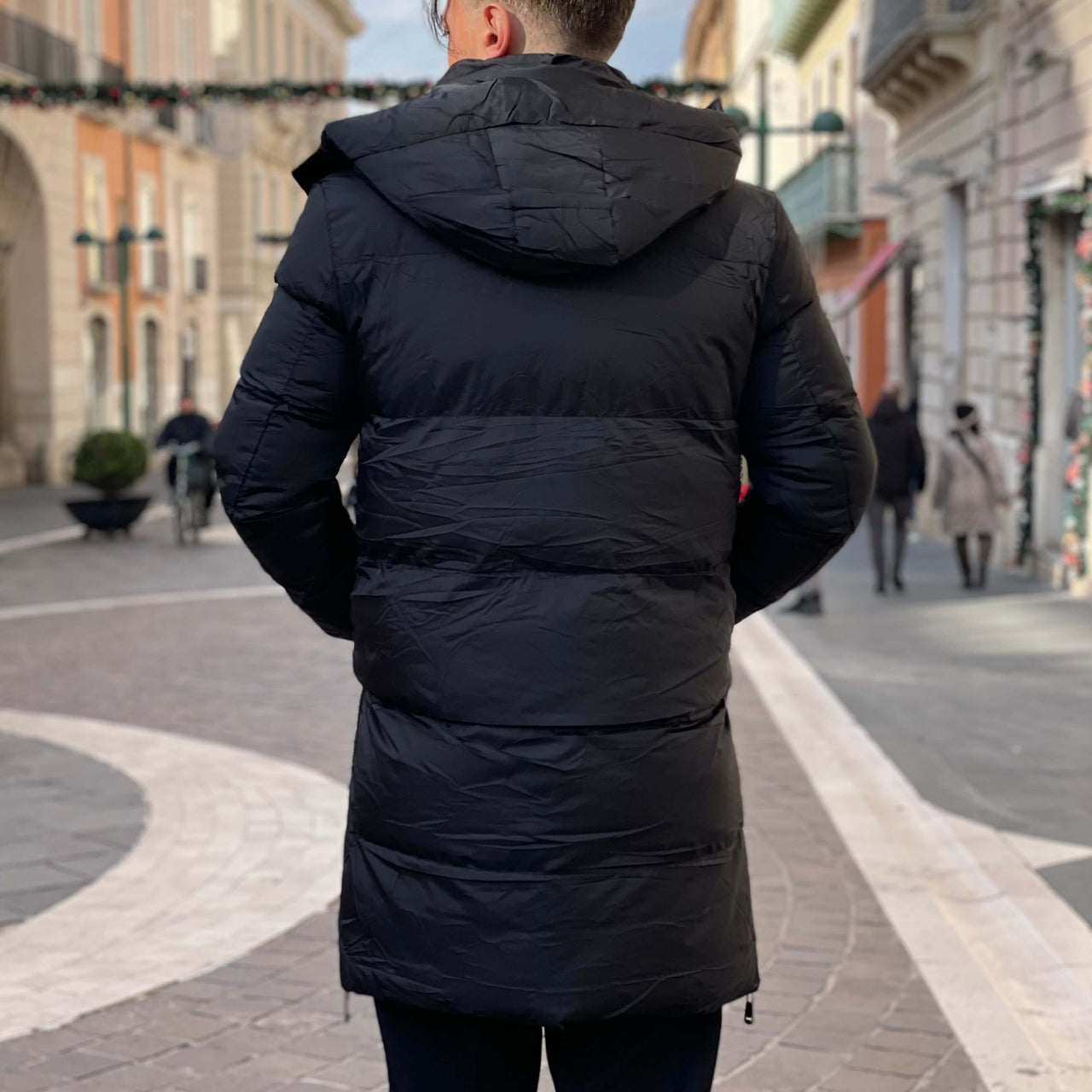 Giubbotto parka nero imbottito 2.0 - FLAG STORE