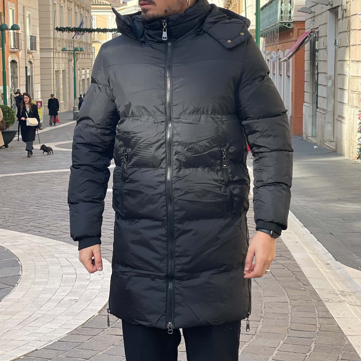 Black Padded Parka Jacket 2.0 - FLAG STORE 