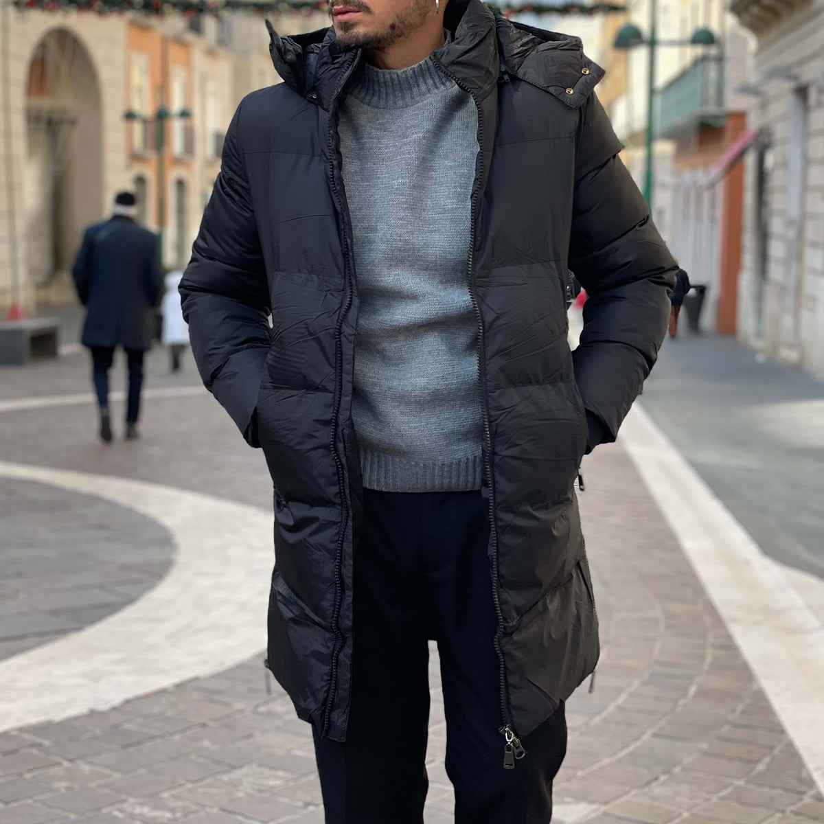 Black Padded Parka Jacket 2.0 - FLAG STORE 