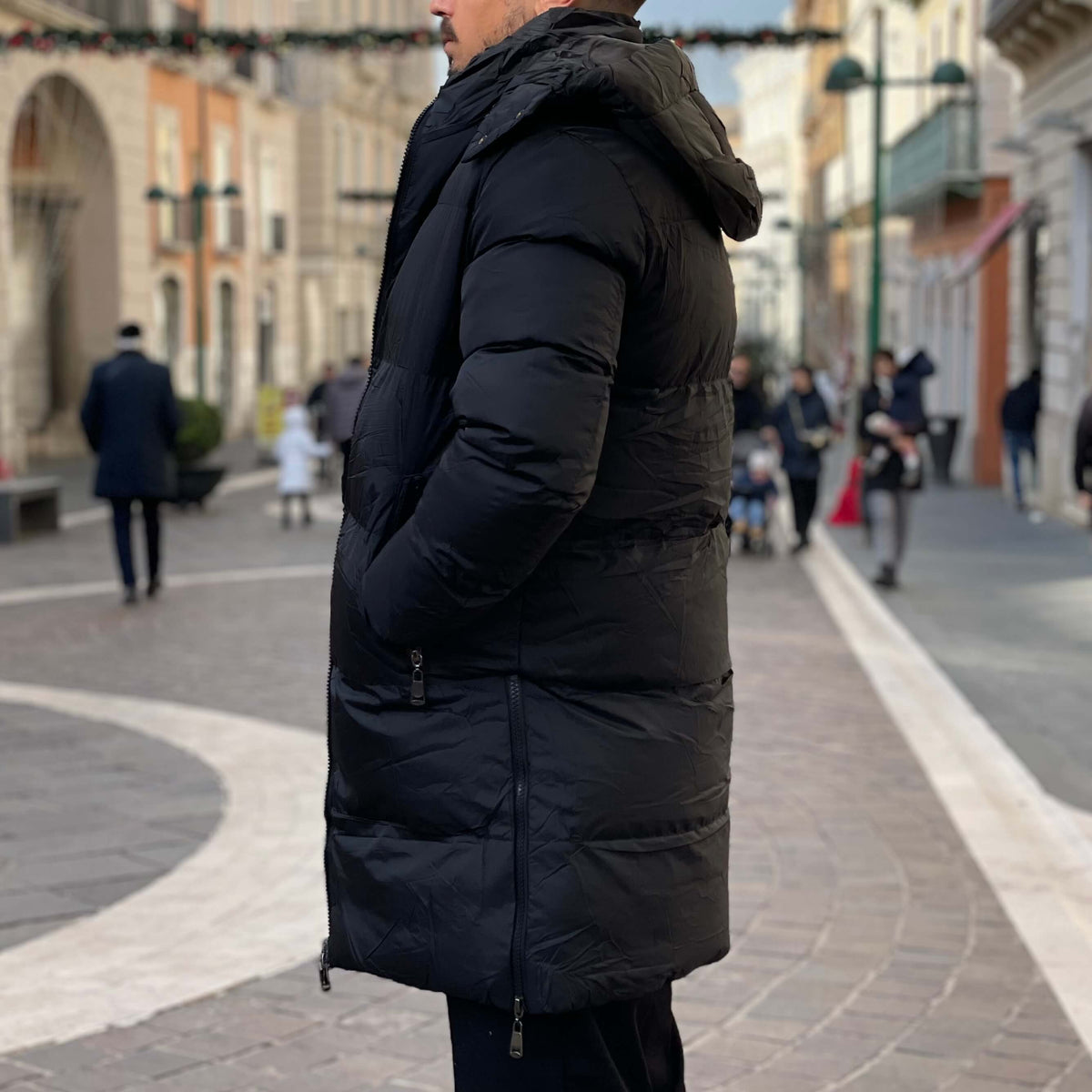 Black Padded Parka Jacket 2.0 - FLAG STORE 