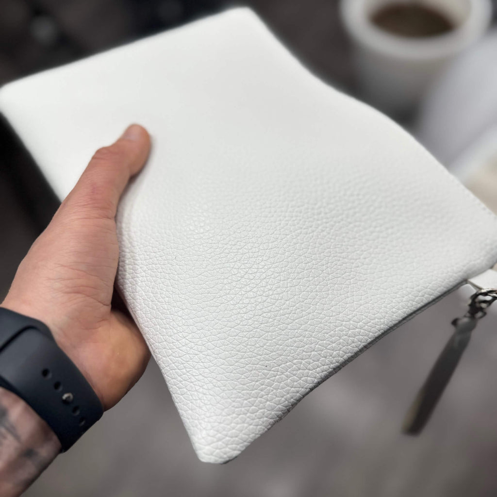 Pochette Uomo Bianca con cerniera - FLAG STORE