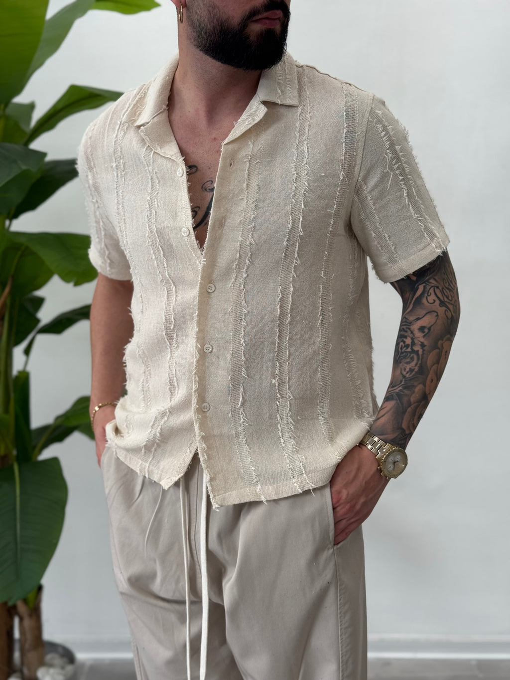 Camicia in Lino Marbella