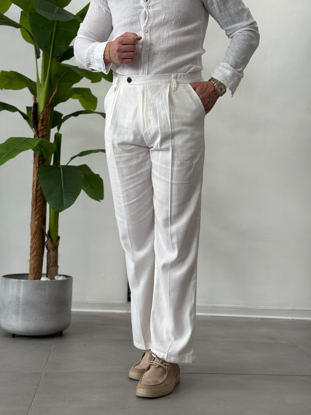Pantalone in Lino Marbella