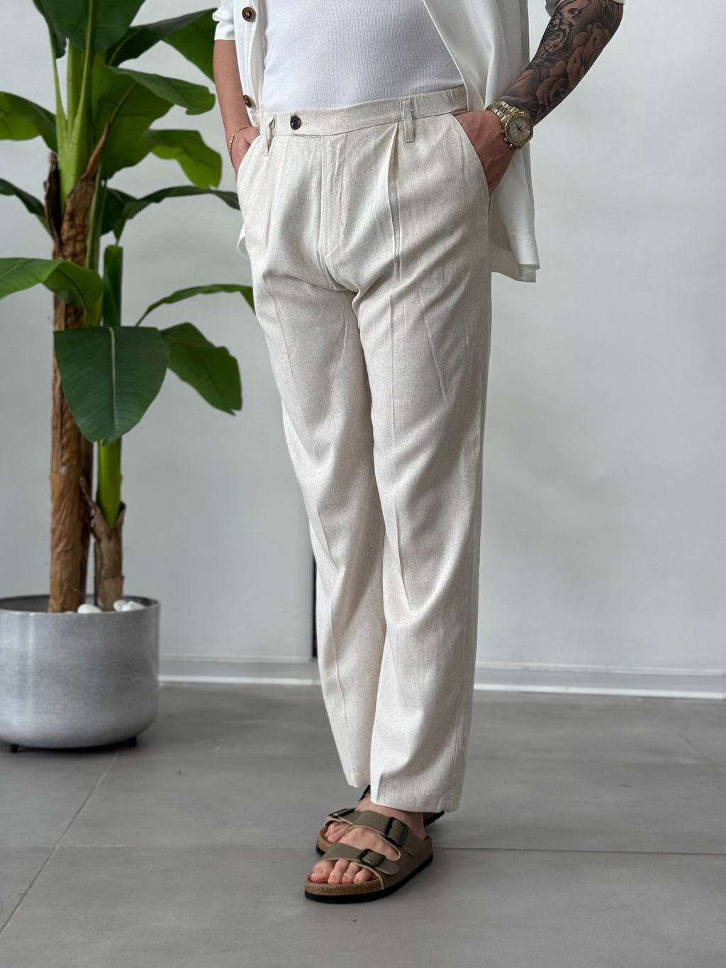 Pantalone in Lino Marbella