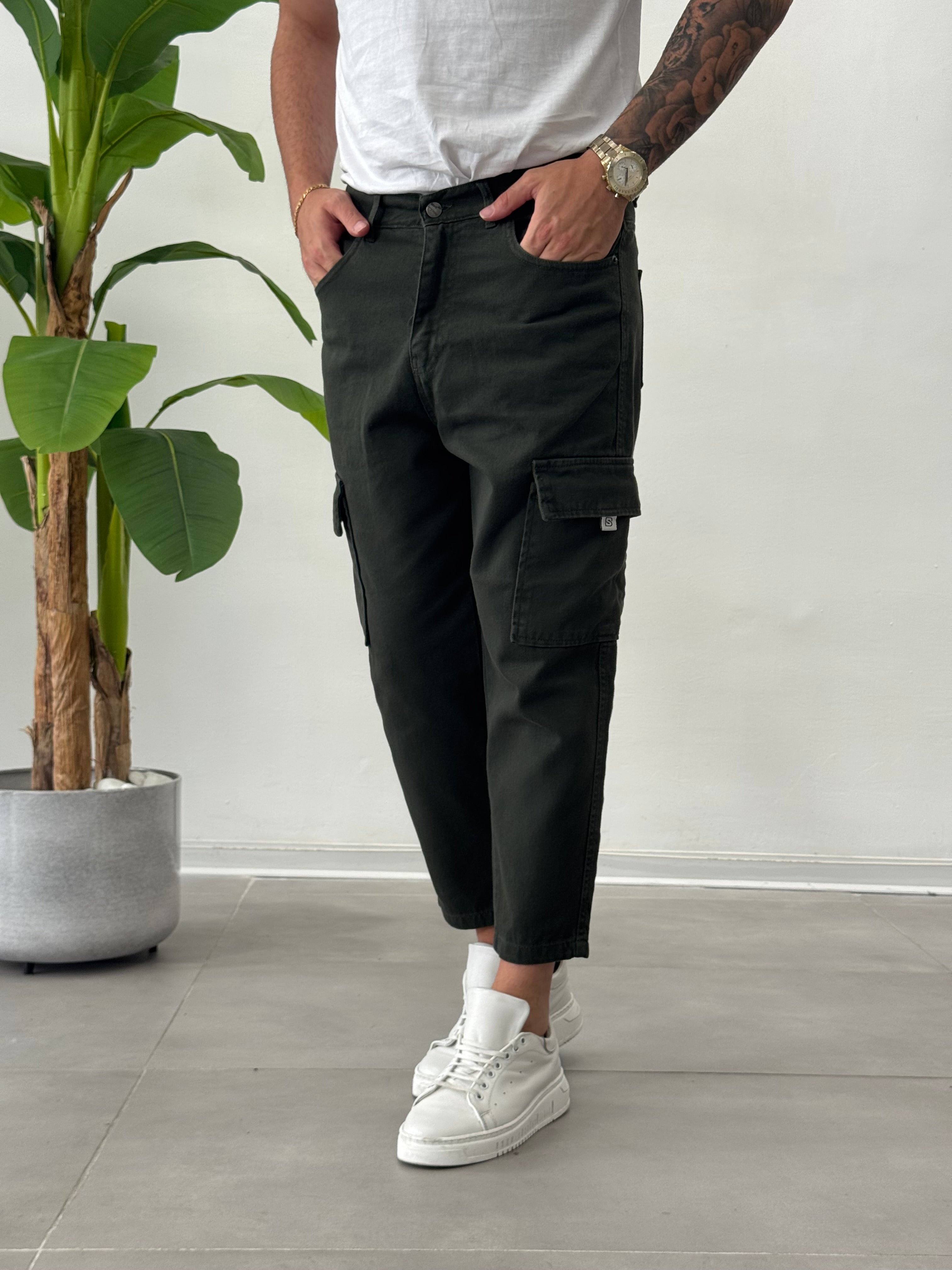 Cargo Jeans Verdone Vegas - Carrot Fit