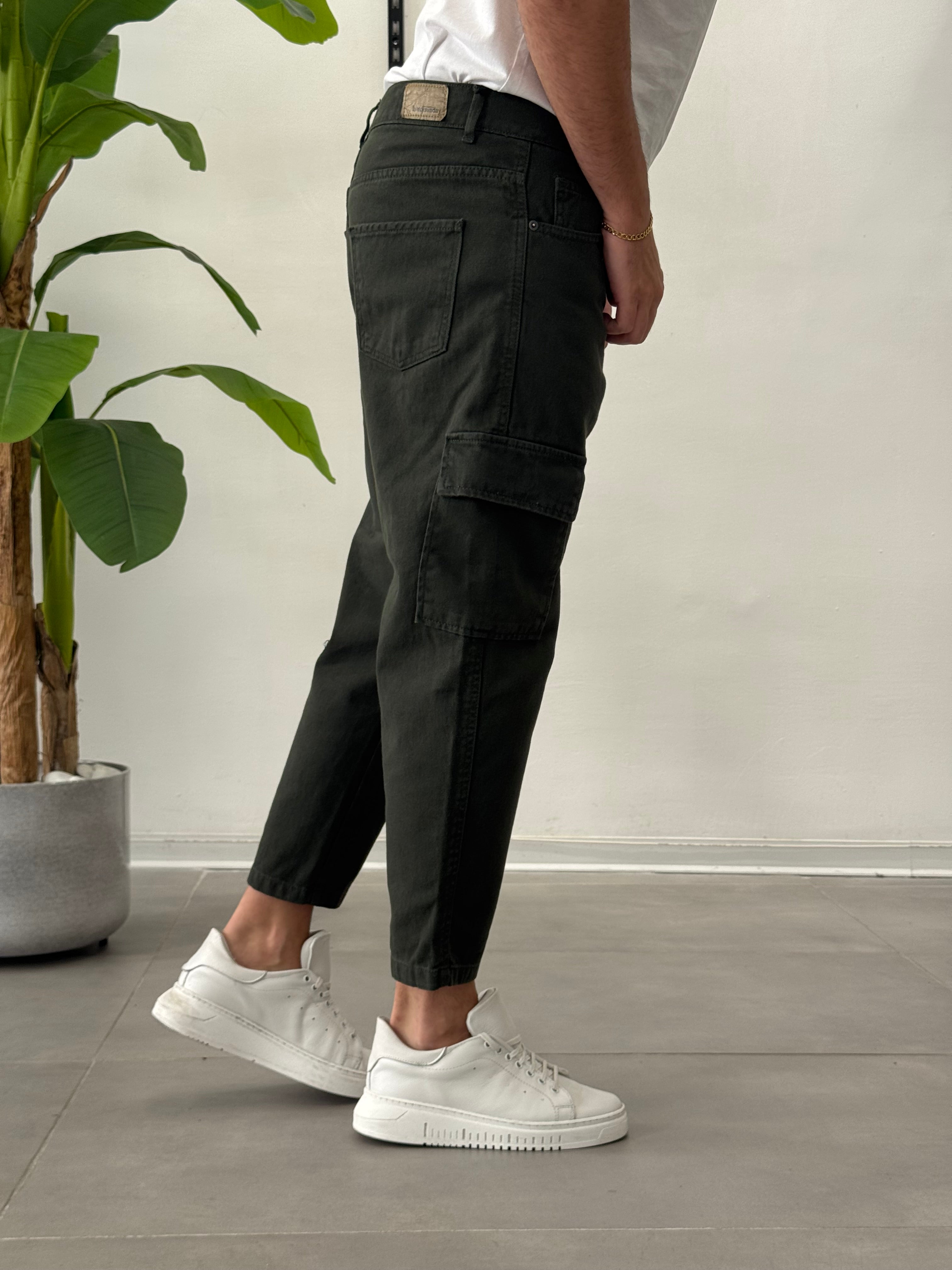 Cargo Jeans Verdone Vegas - Carrot Fit