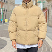 Thumbnail for Giubbotto piumino puffer beige - FLAG STORE