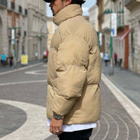 Thumbnail for Giubbotto piumino puffer beige - FLAG STORE